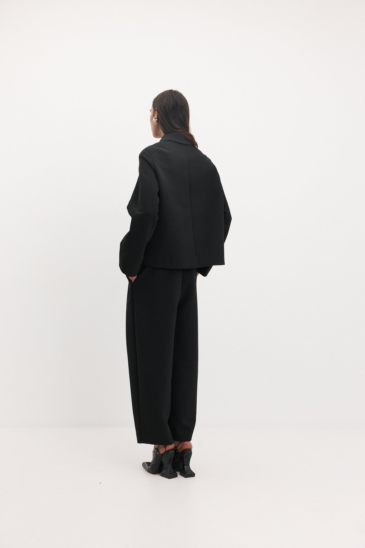 Cindy Jacket in Bonded Suiting