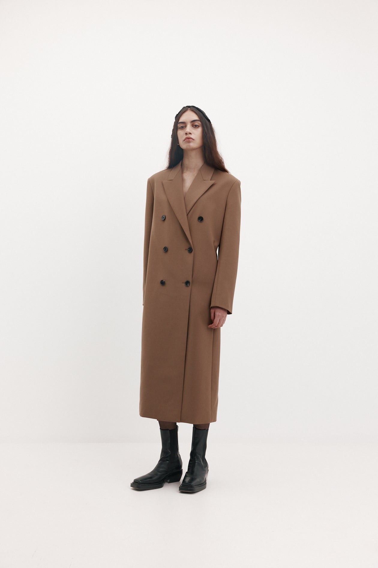 Iona Coat in Wool Suiting