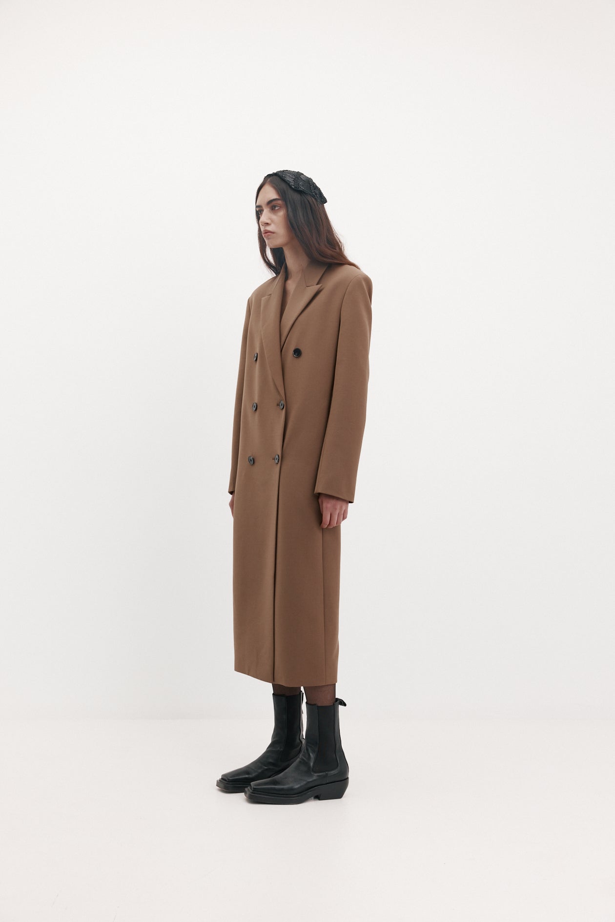 Iona Coat in Wool Suiting