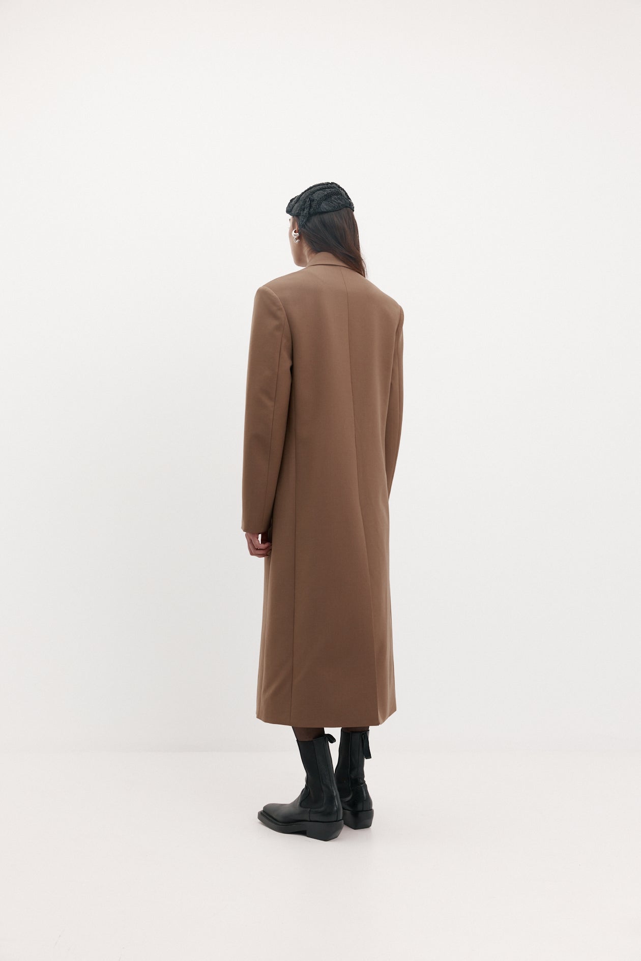 Iona Coat in Wool Suiting