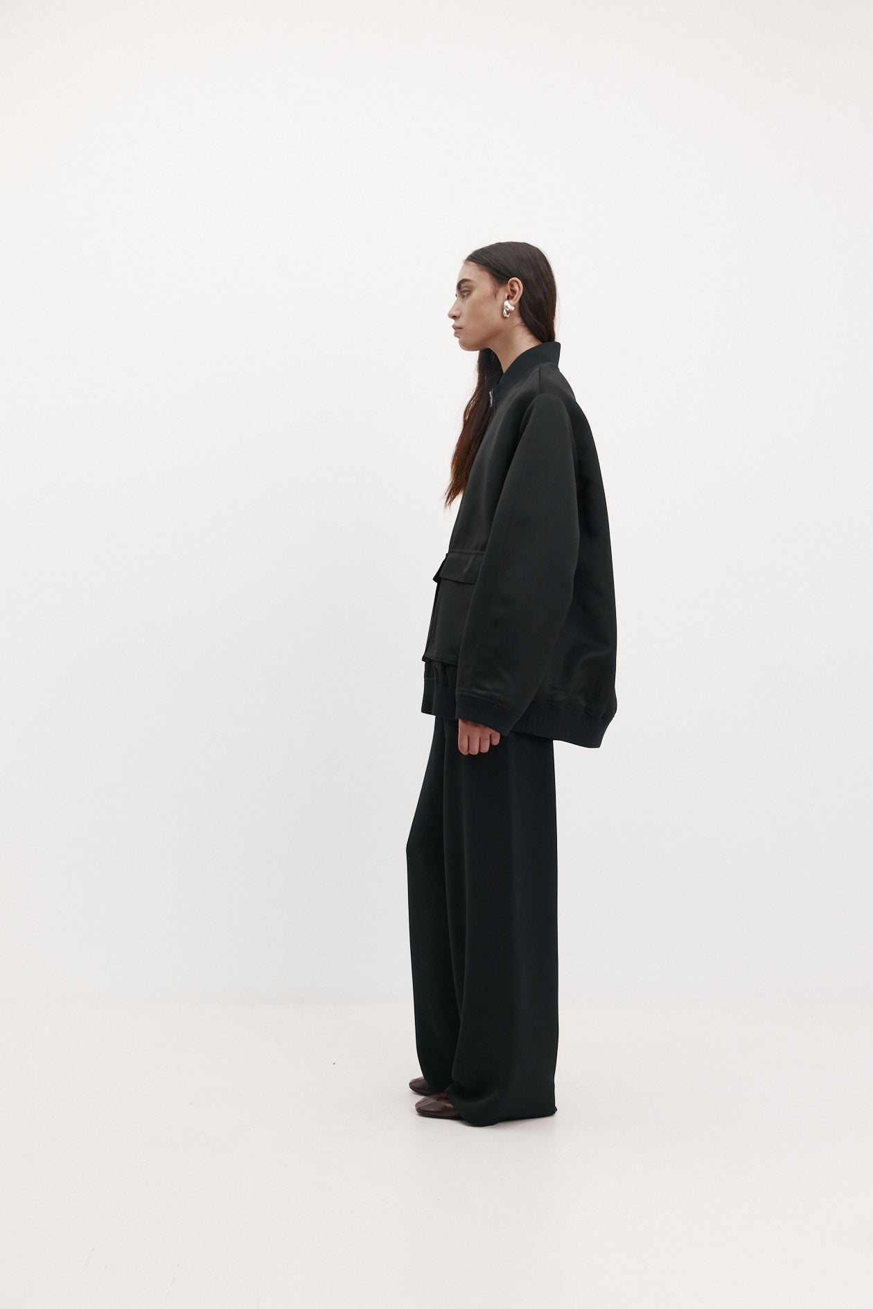 Moon Jacket in Satin Faille