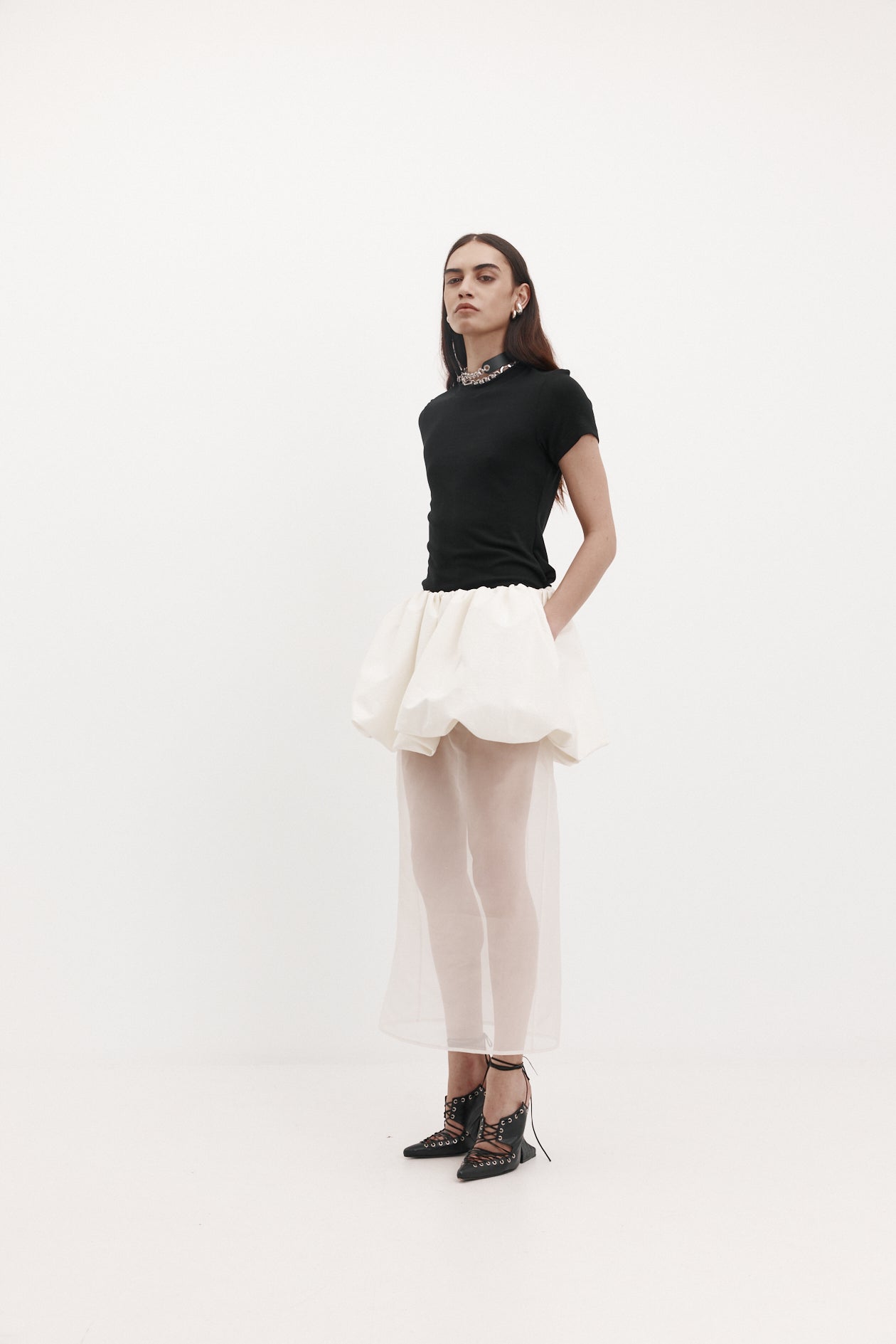 Macy Skirt in Washed Cotton