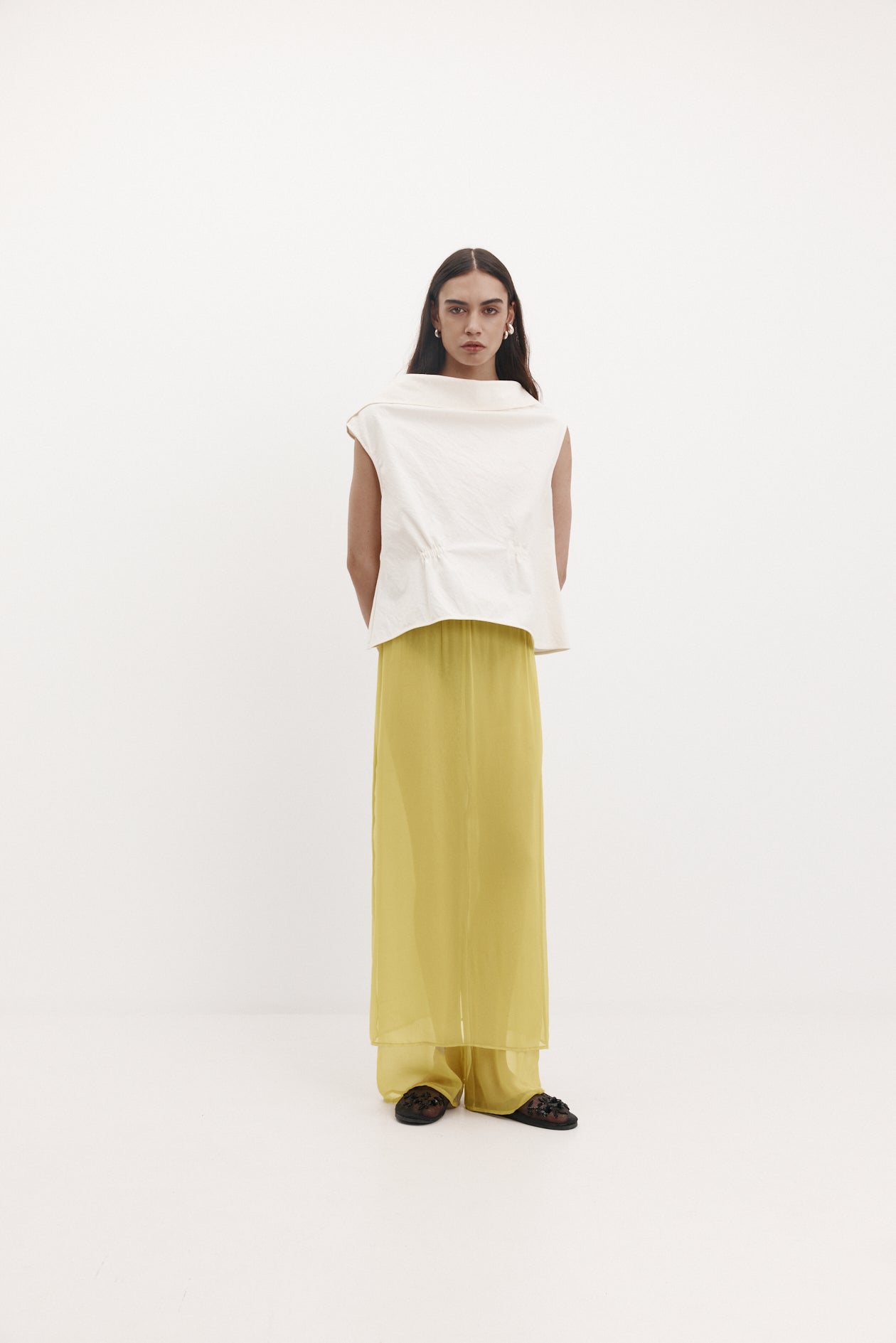 Camilla Skirt in Silk Georgette