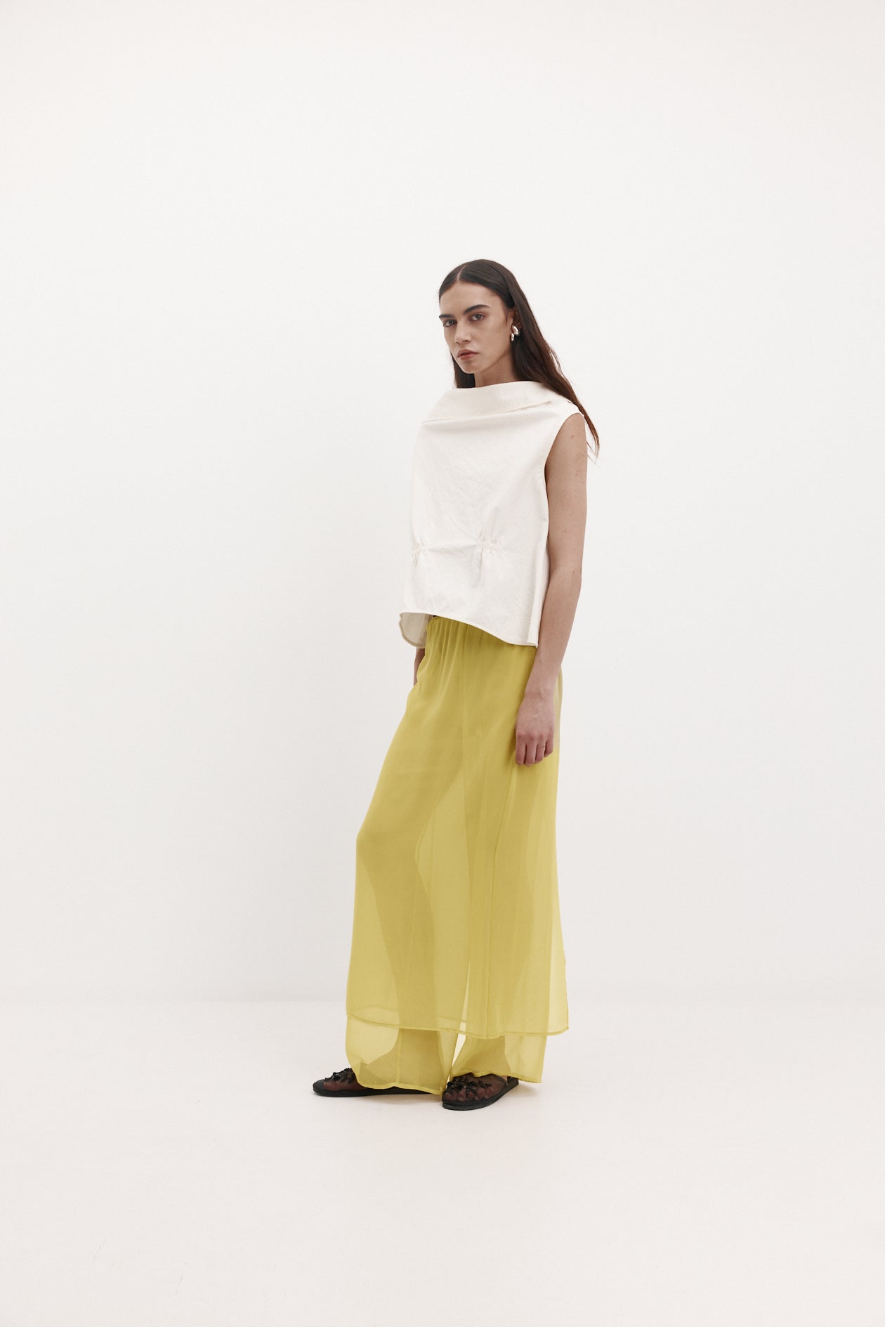 Camilla Skirt in Silk Georgette