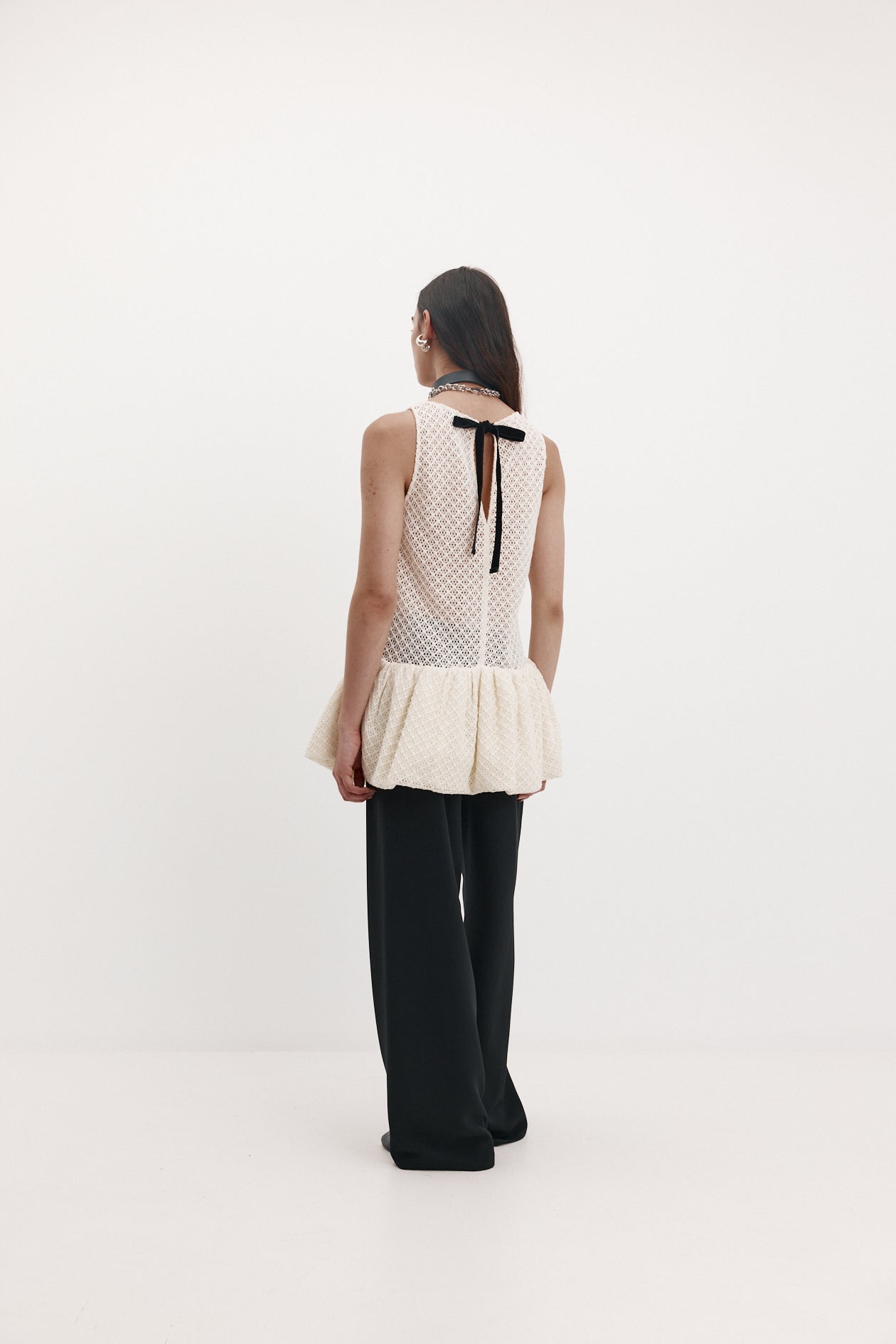 Sirius Top in Knit Lace