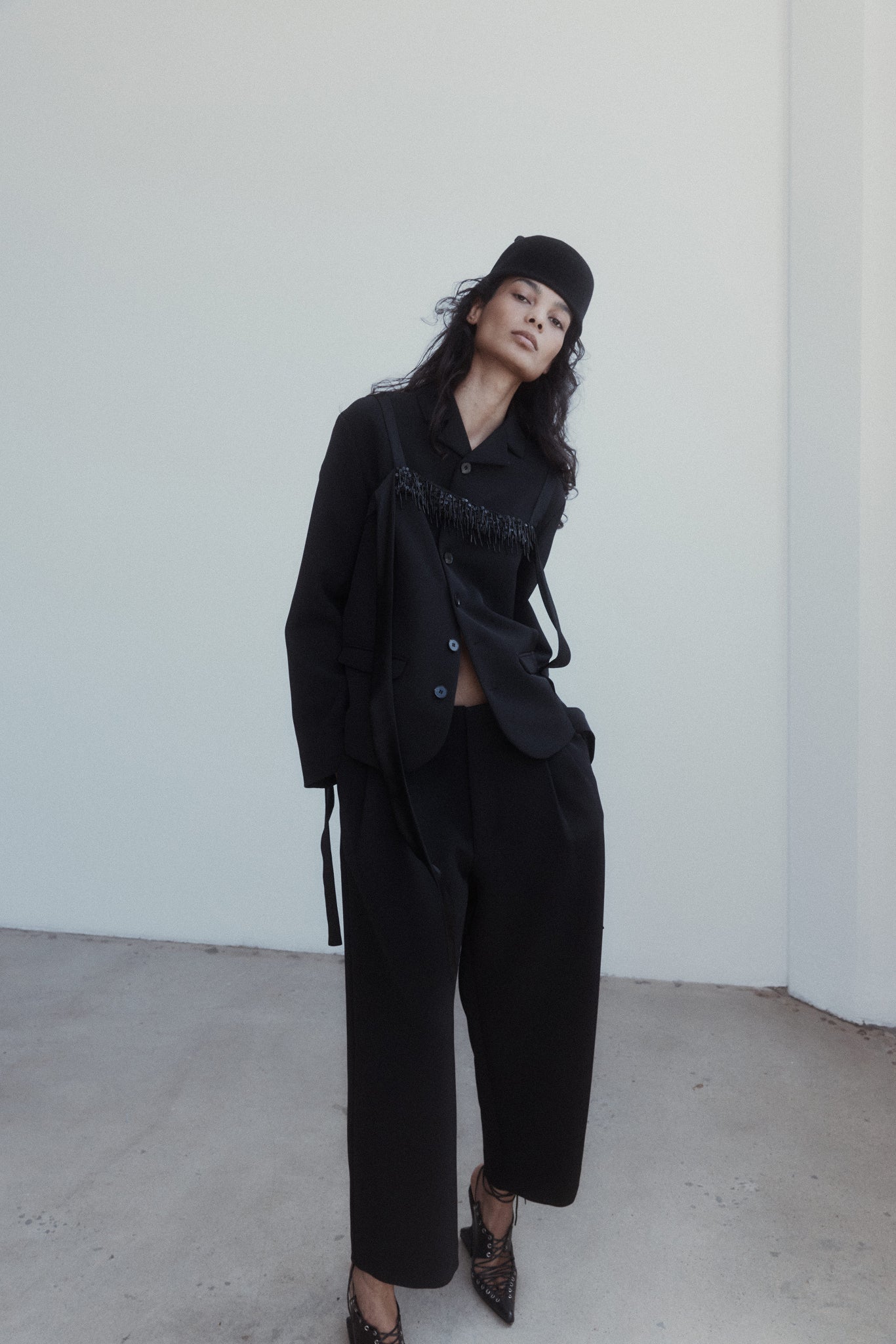 Cindy Jacket in Bonded Suiting