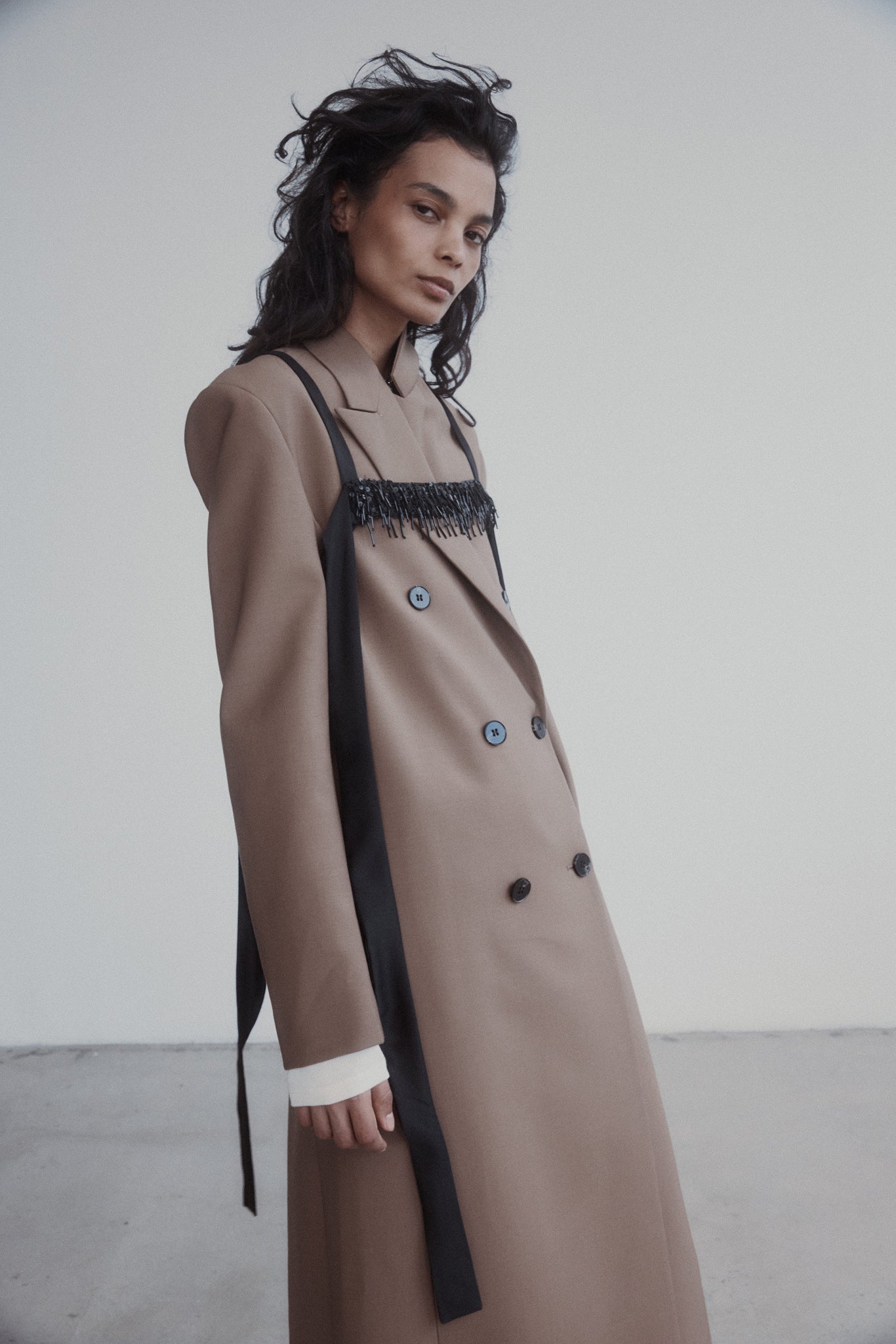 Iona Coat in Wool Suiting