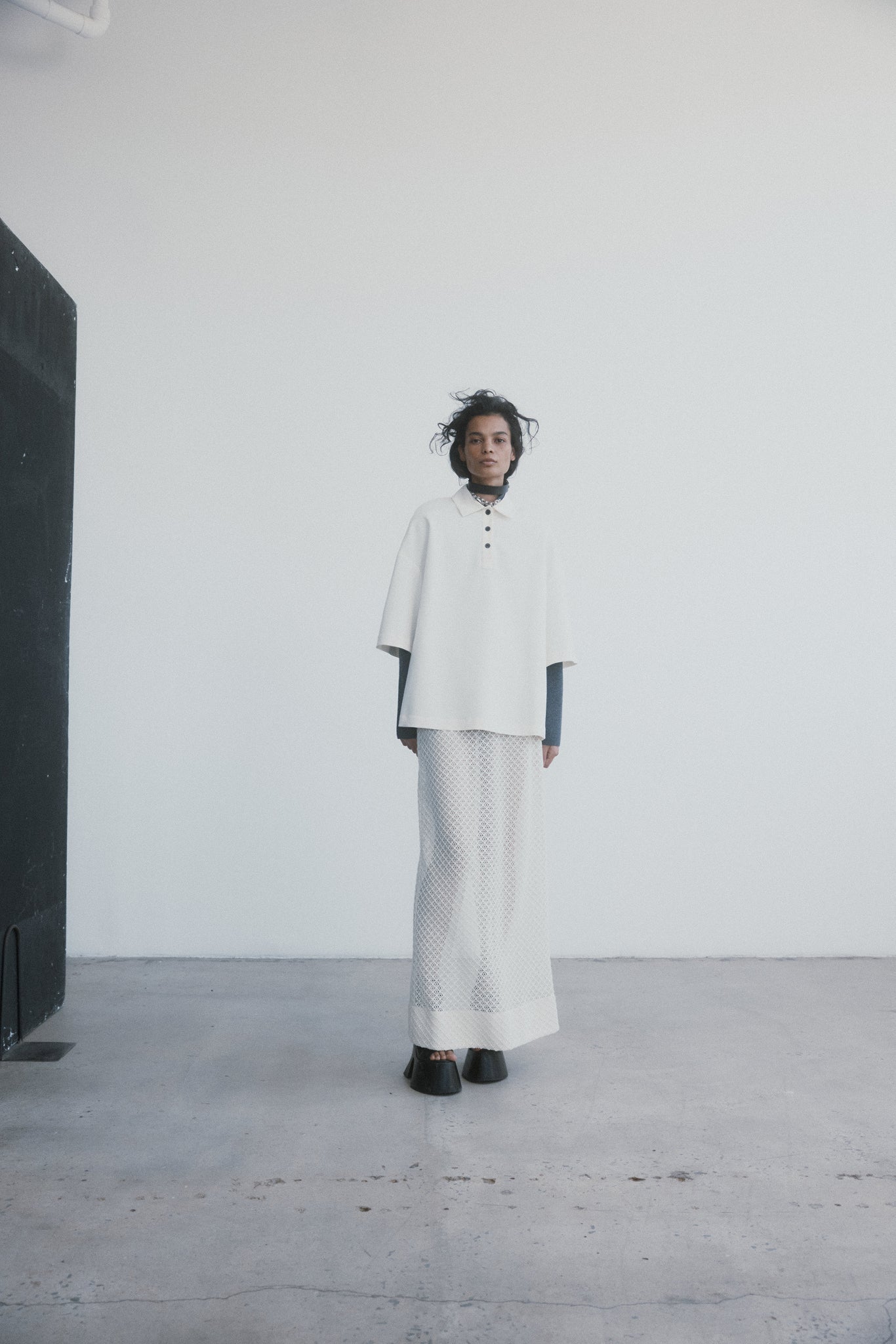Canal Skirt in Knit Lace