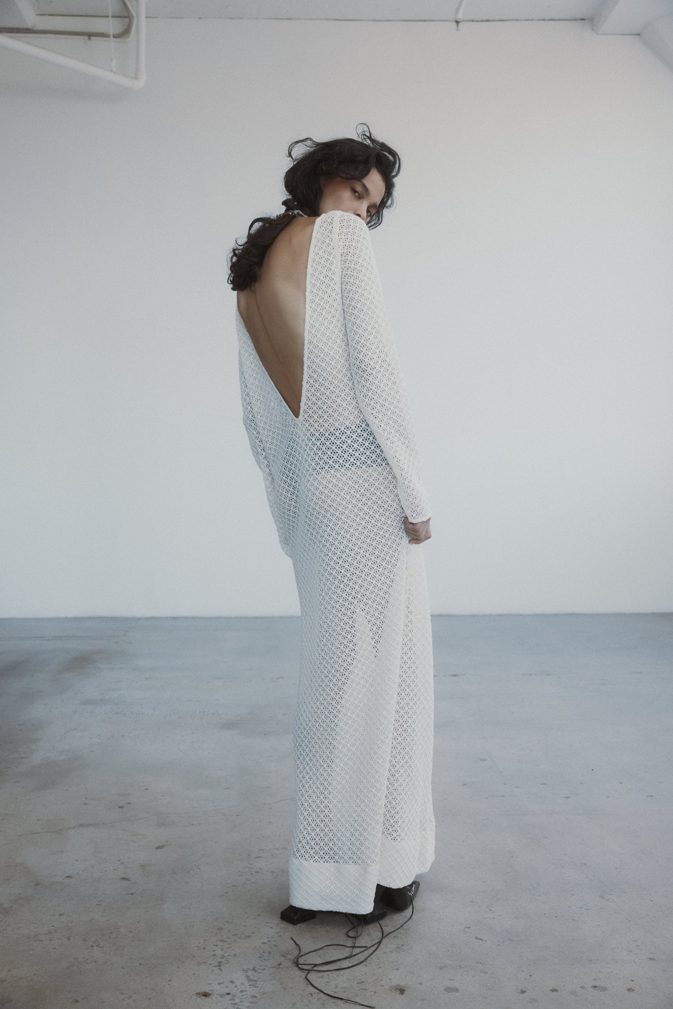 Salem Dress in Knit Lace