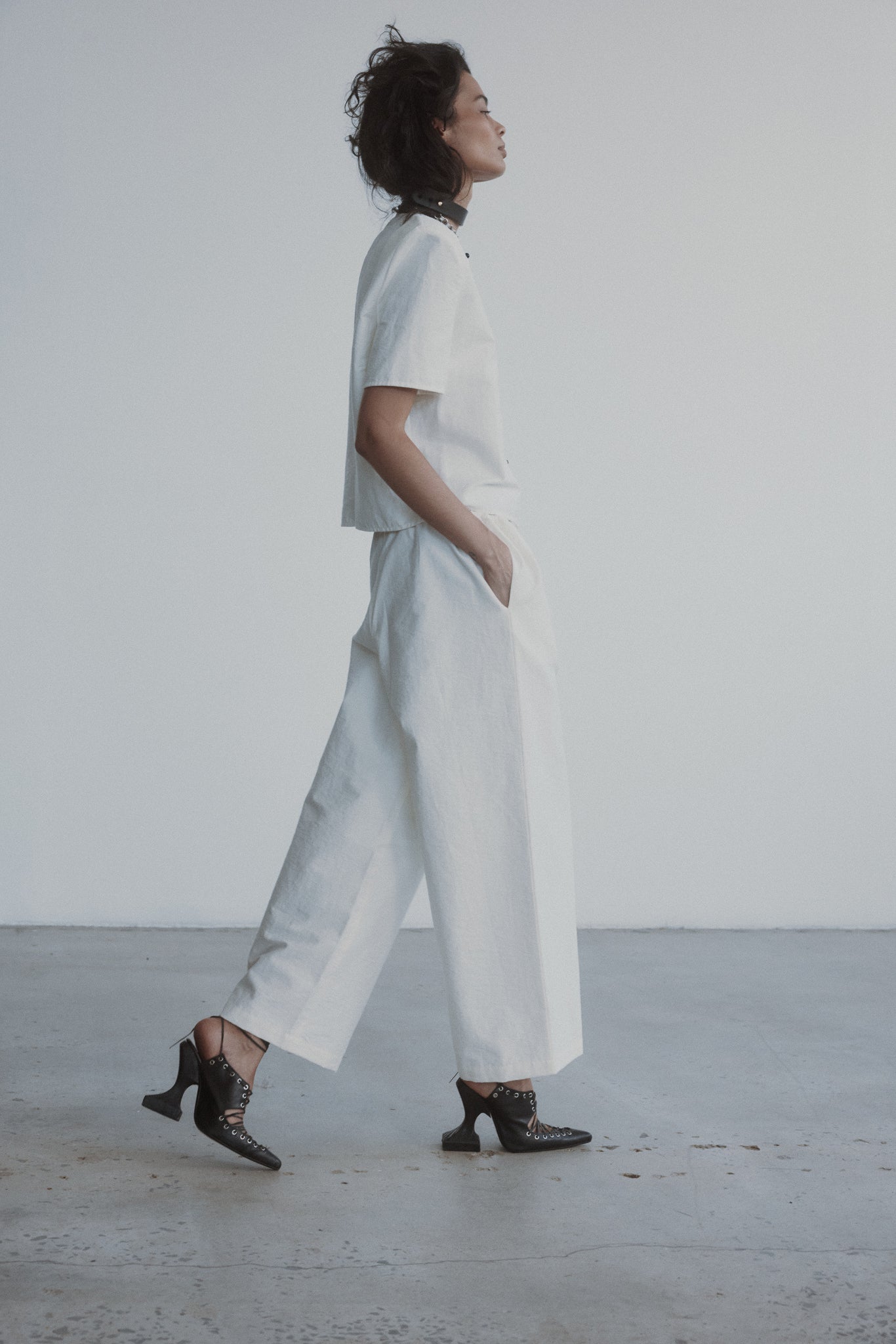 Lou Trouser in Washed Cotton