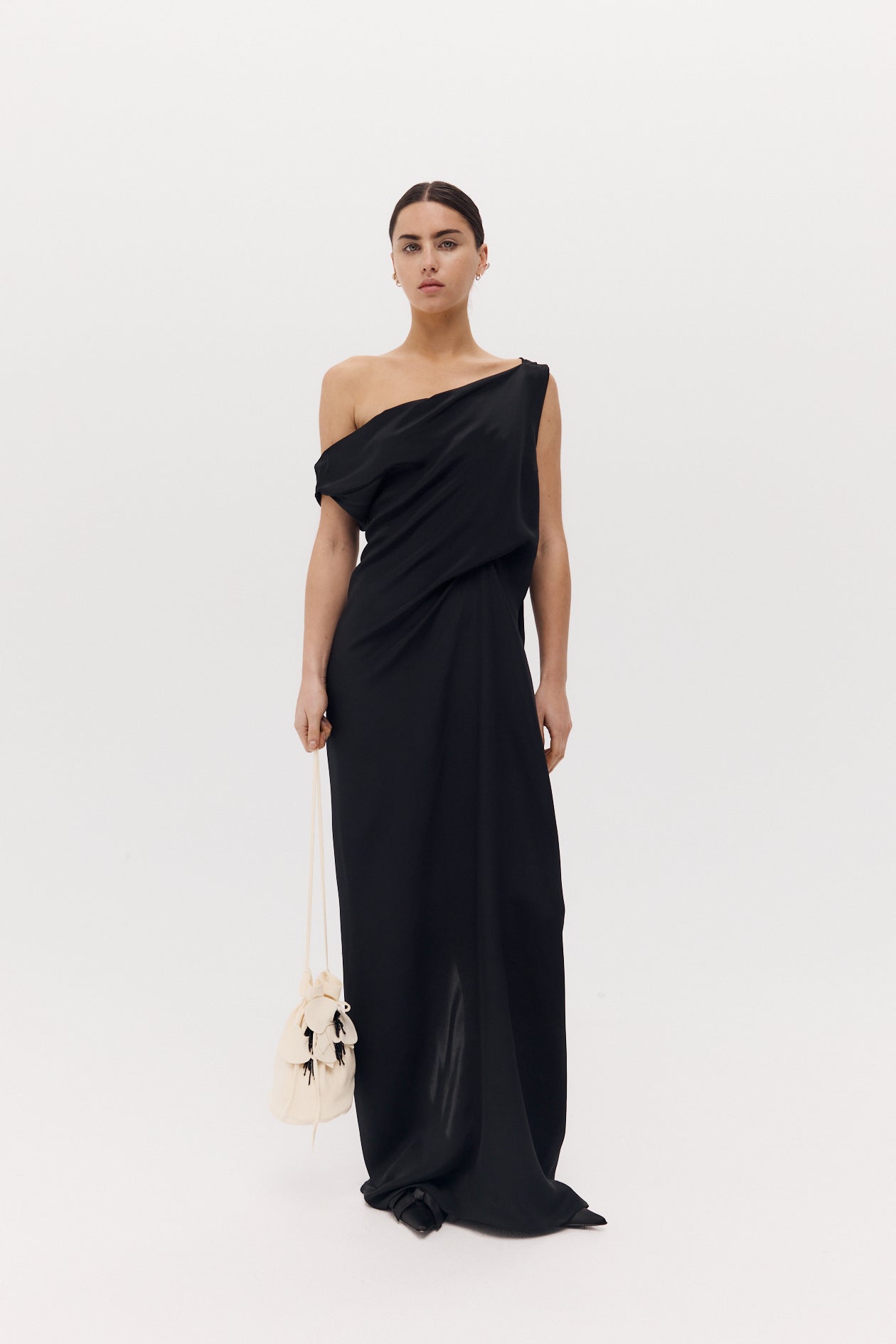 Amory Dress Black Silk