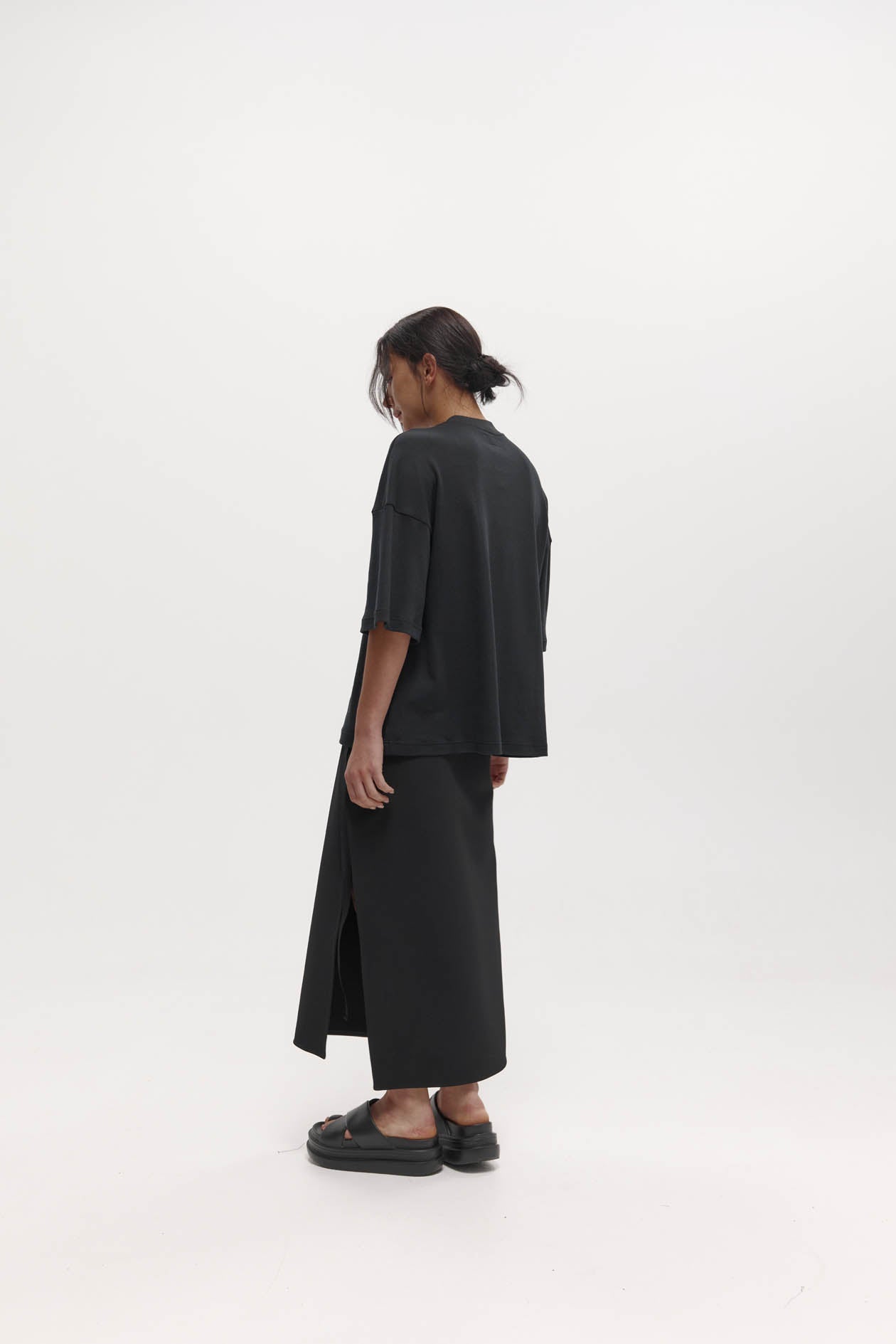 Viktor Skirt in Bonded Suiting