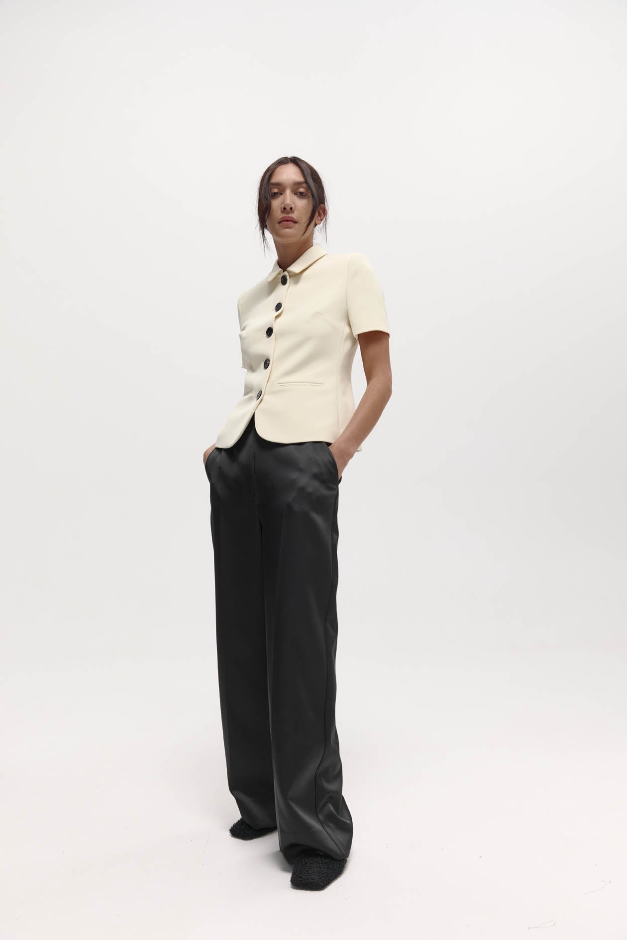 Short Sleeve Bardot Blazer