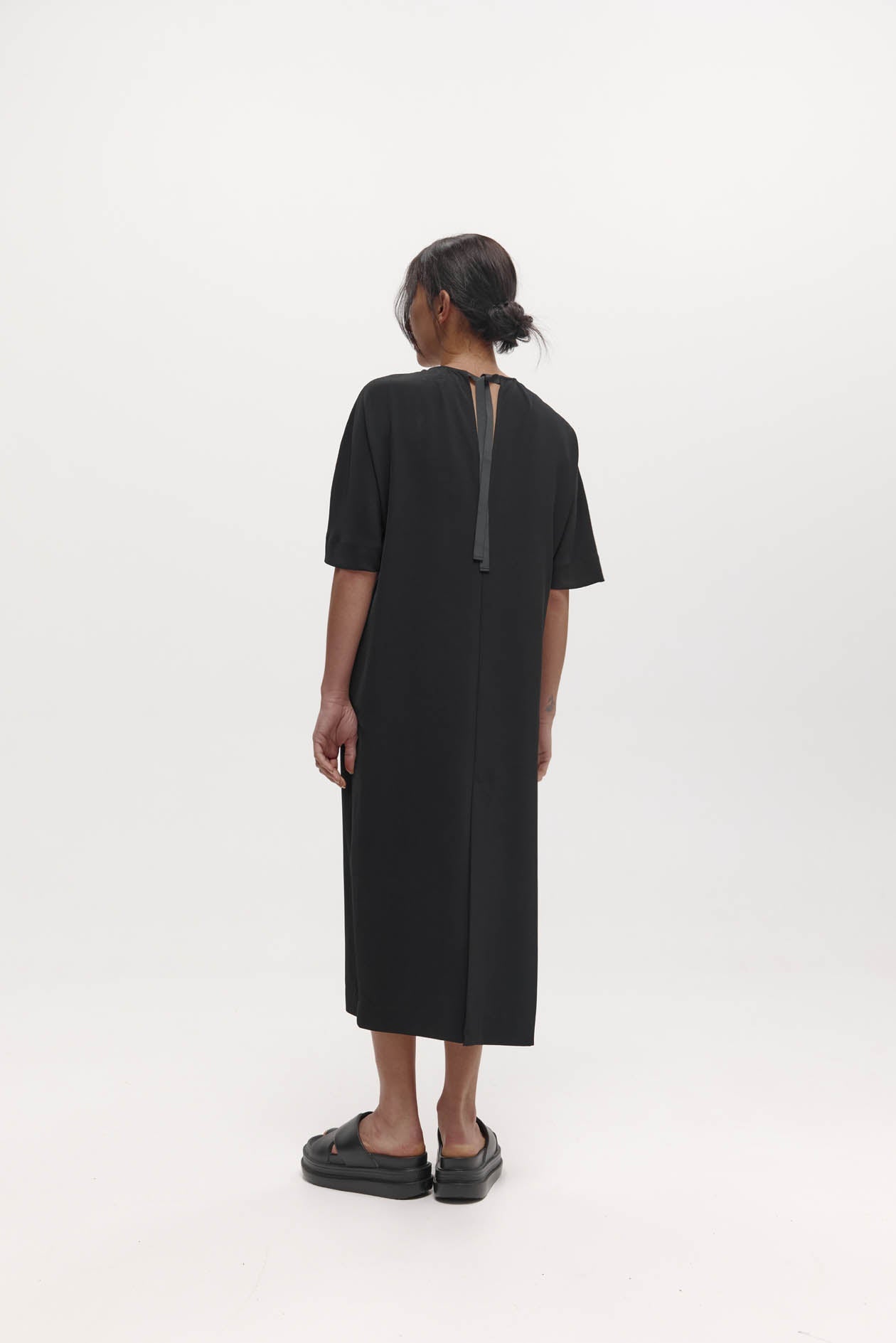 Dennison Dress in Drape Suiting