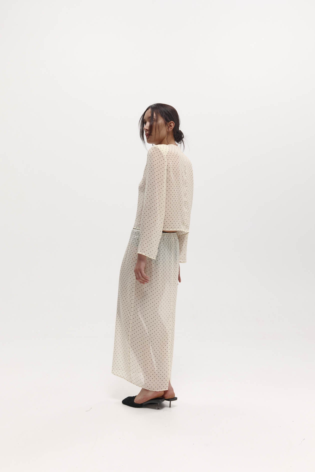 Eileen Top in Silk Georgette