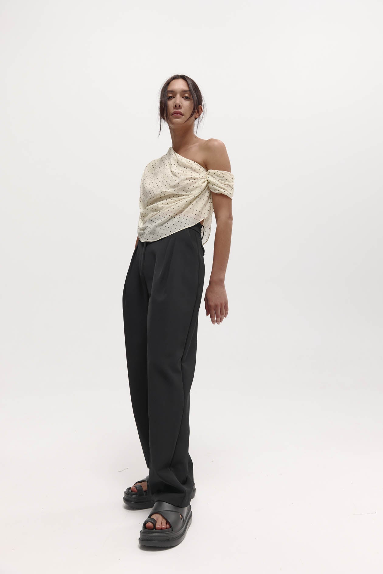 Lucille Top in Silk Georgette