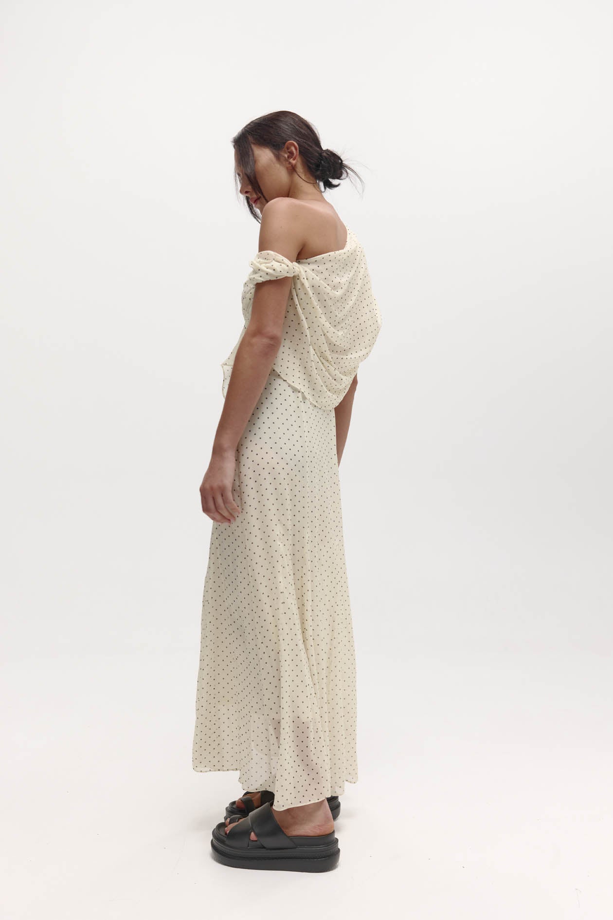 Lucille Dress in Silk Georgette