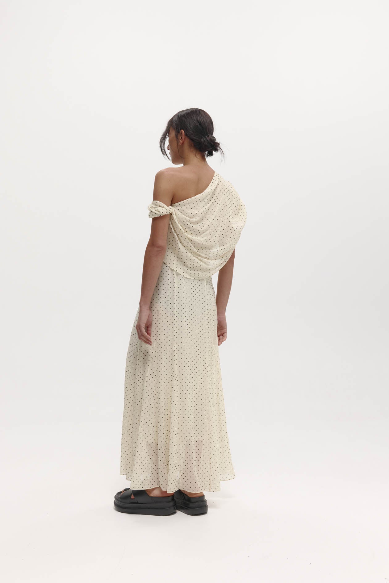 Lucille Dress in Silk Georgette