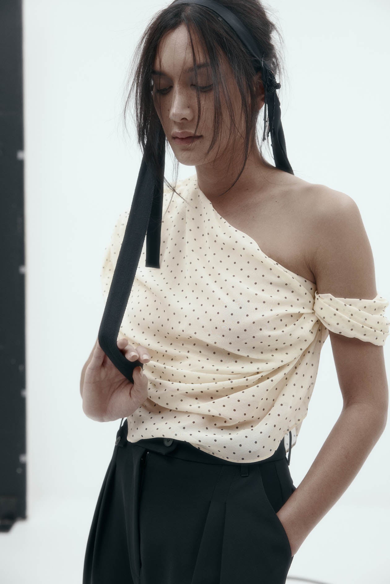 Lucille Top in Silk Georgette