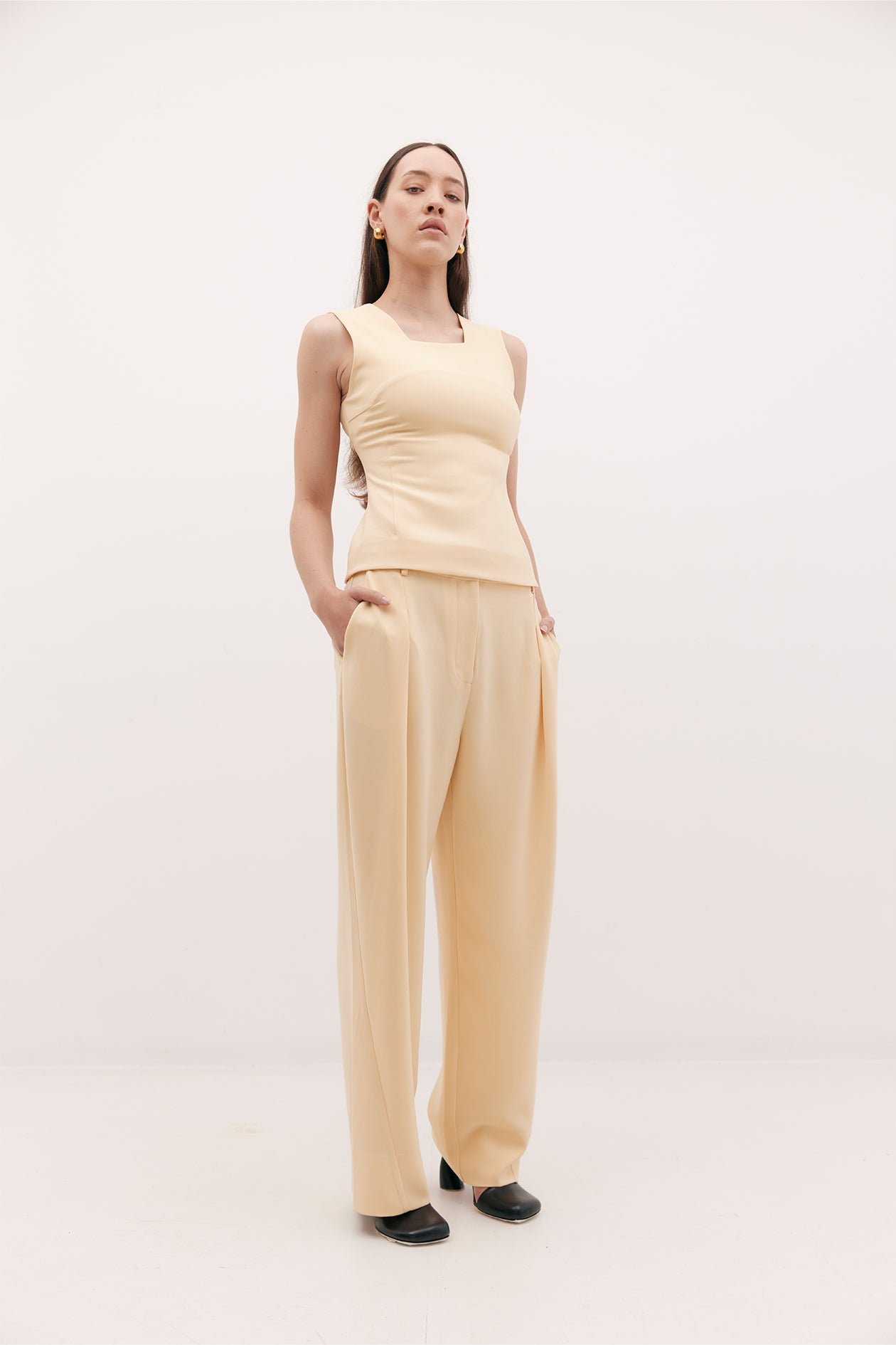 Abel Trouser Peach Suiting