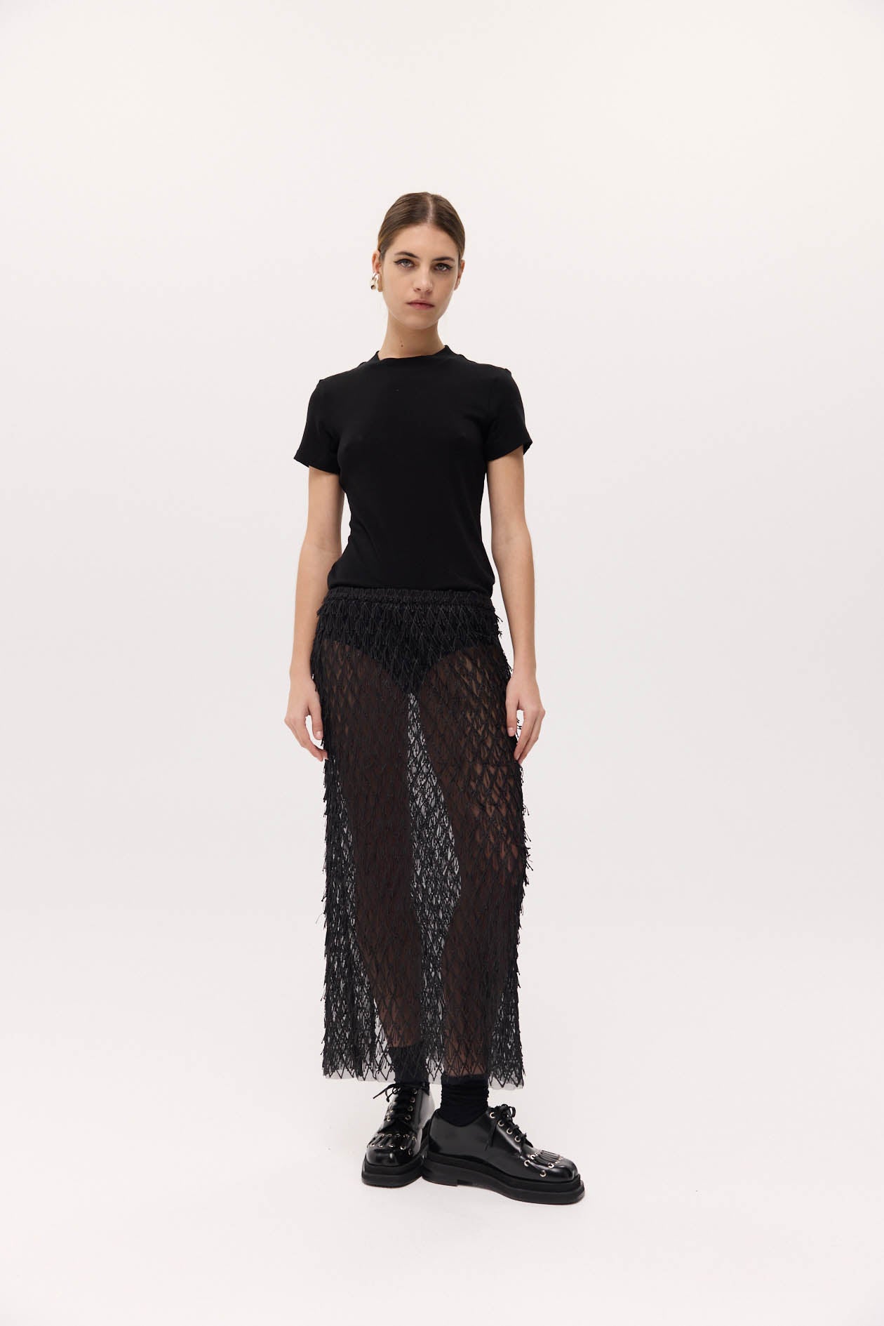 Canal Skirt Mesh Fringe