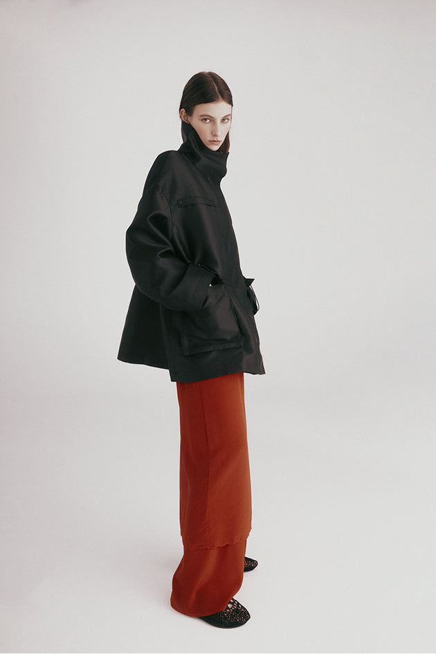 Irving Trouser in Silk Crepe de Chine