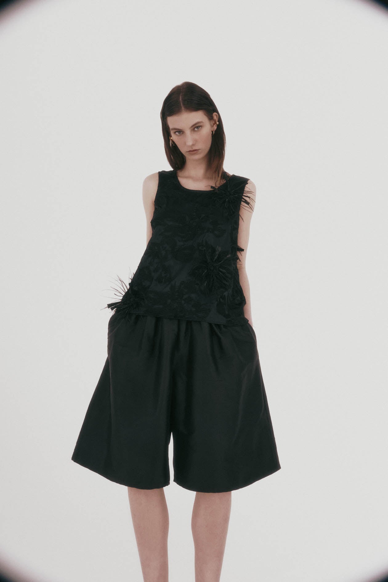 Gigi Top in Feathered Embroidery