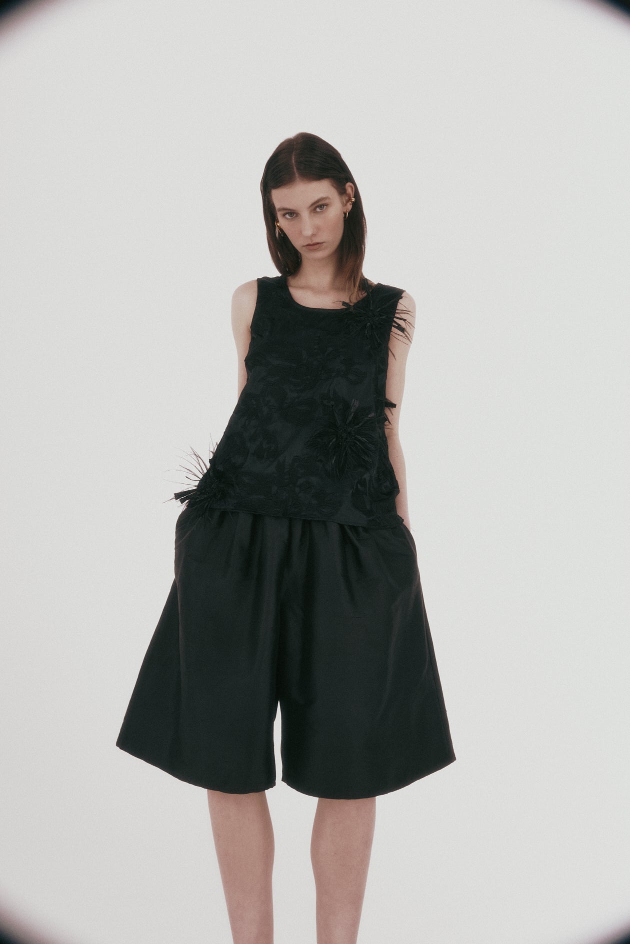 Gigi Top in Feathered Embroidery