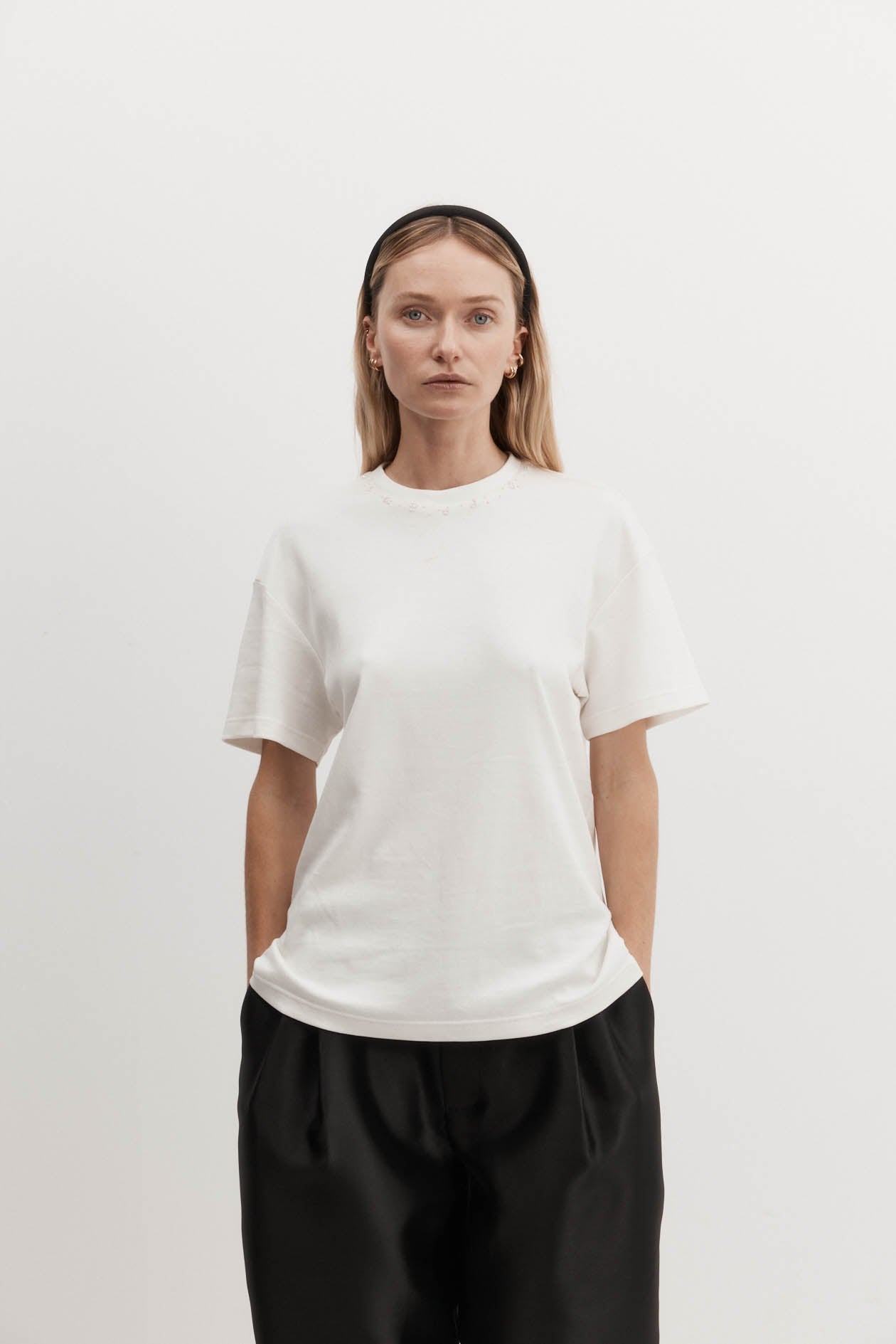 Lotte T-Shirt in Cotton Beading