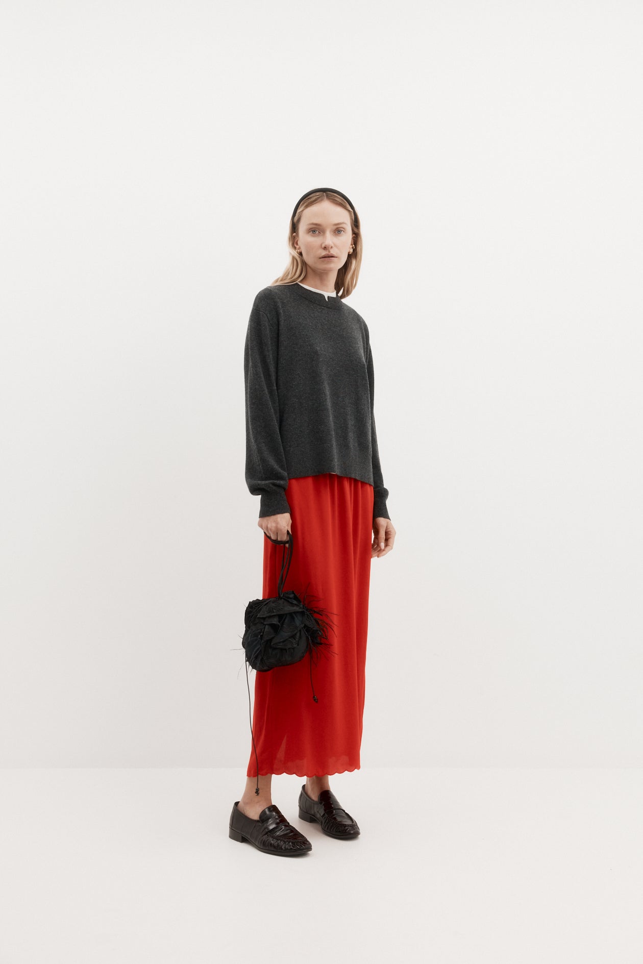 Camilla Skirt in Silk Crepe de Chine