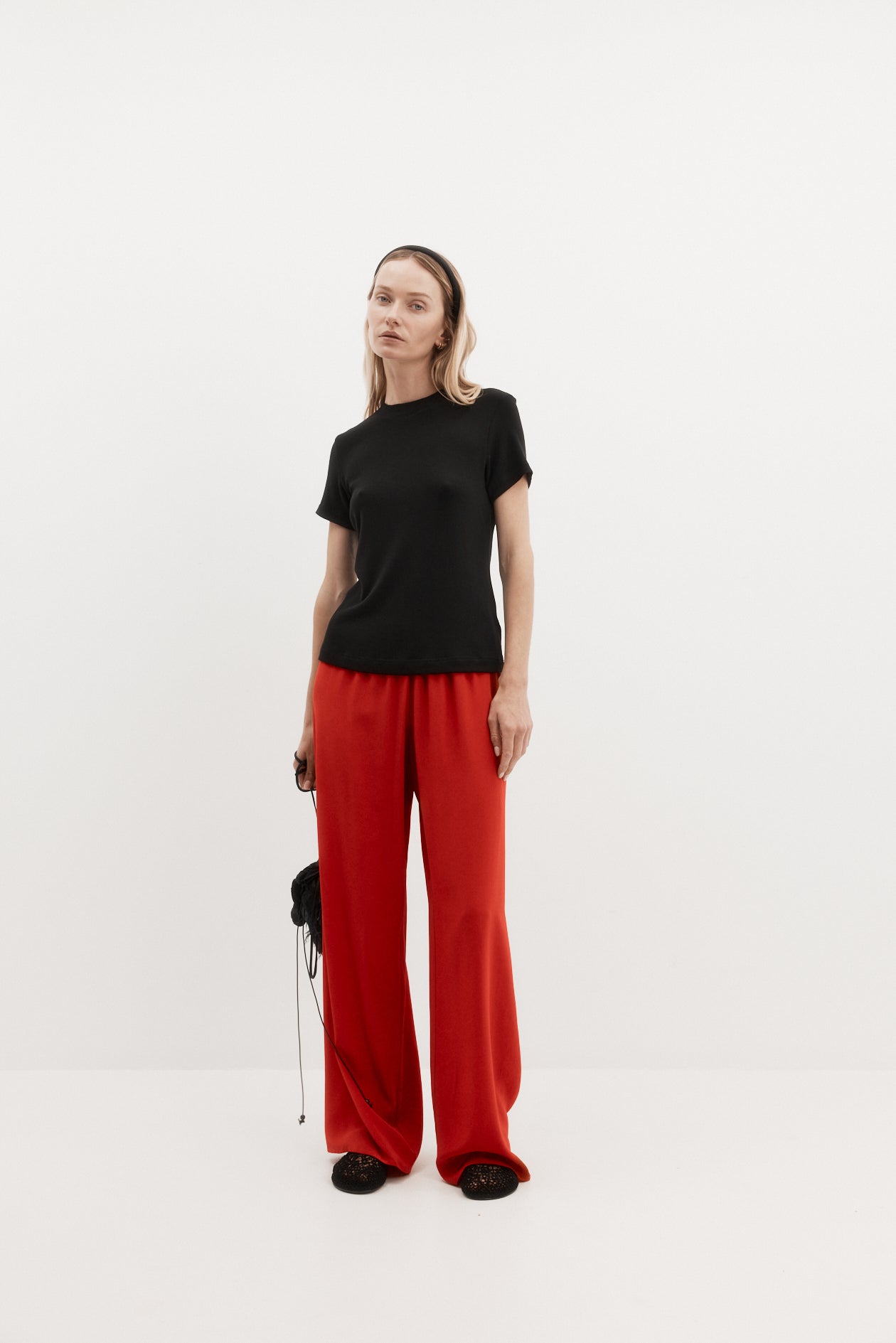 Irving Trouser in Silk Crepe de Chine