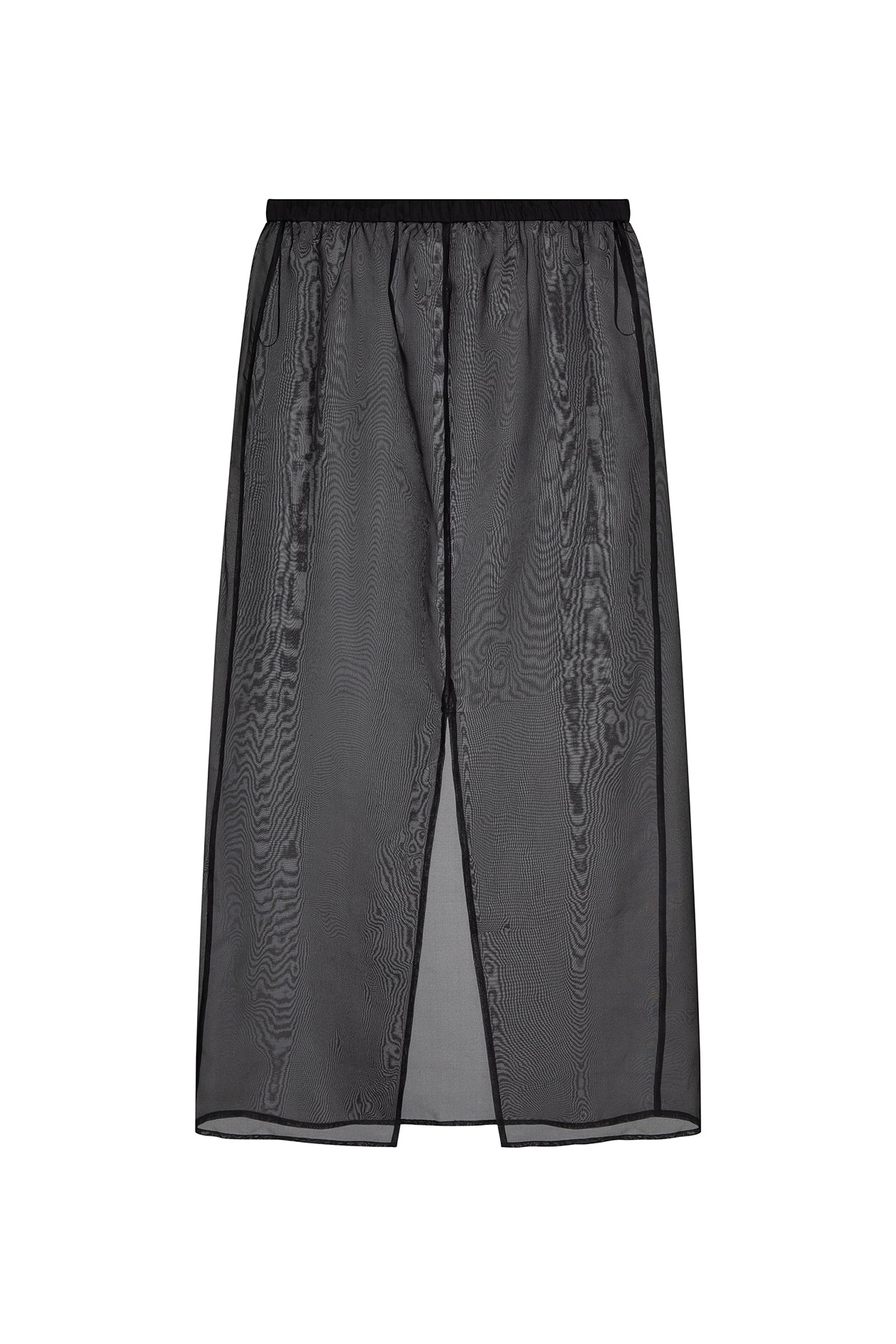 Canal Skirt Black Silk