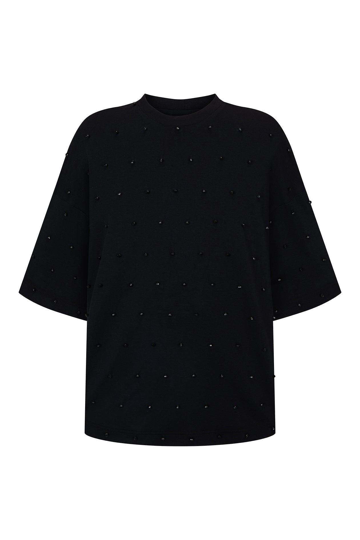 Beaded Gibson T-Shirt Black