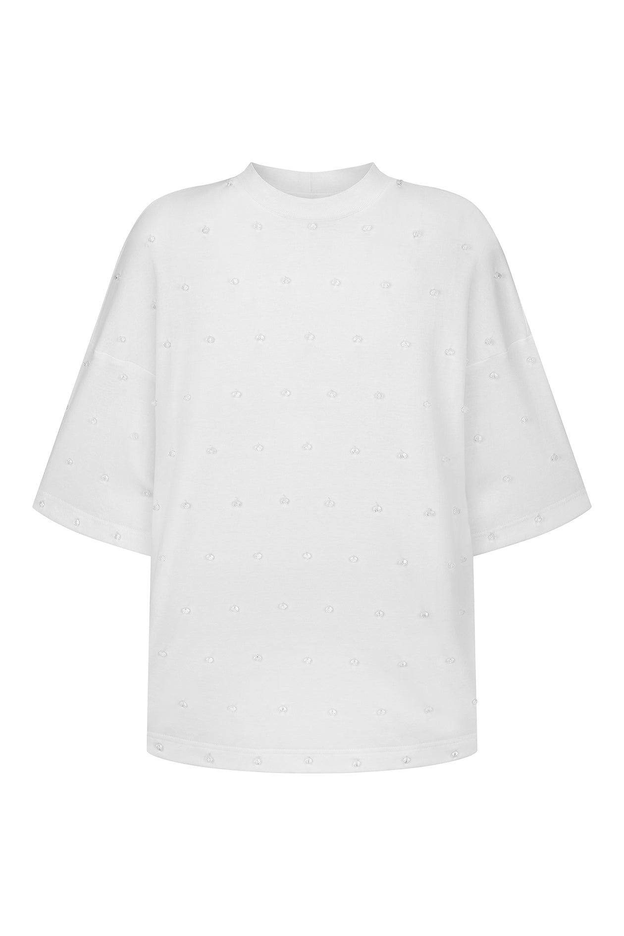 Beaded Gibson T-Shirt White