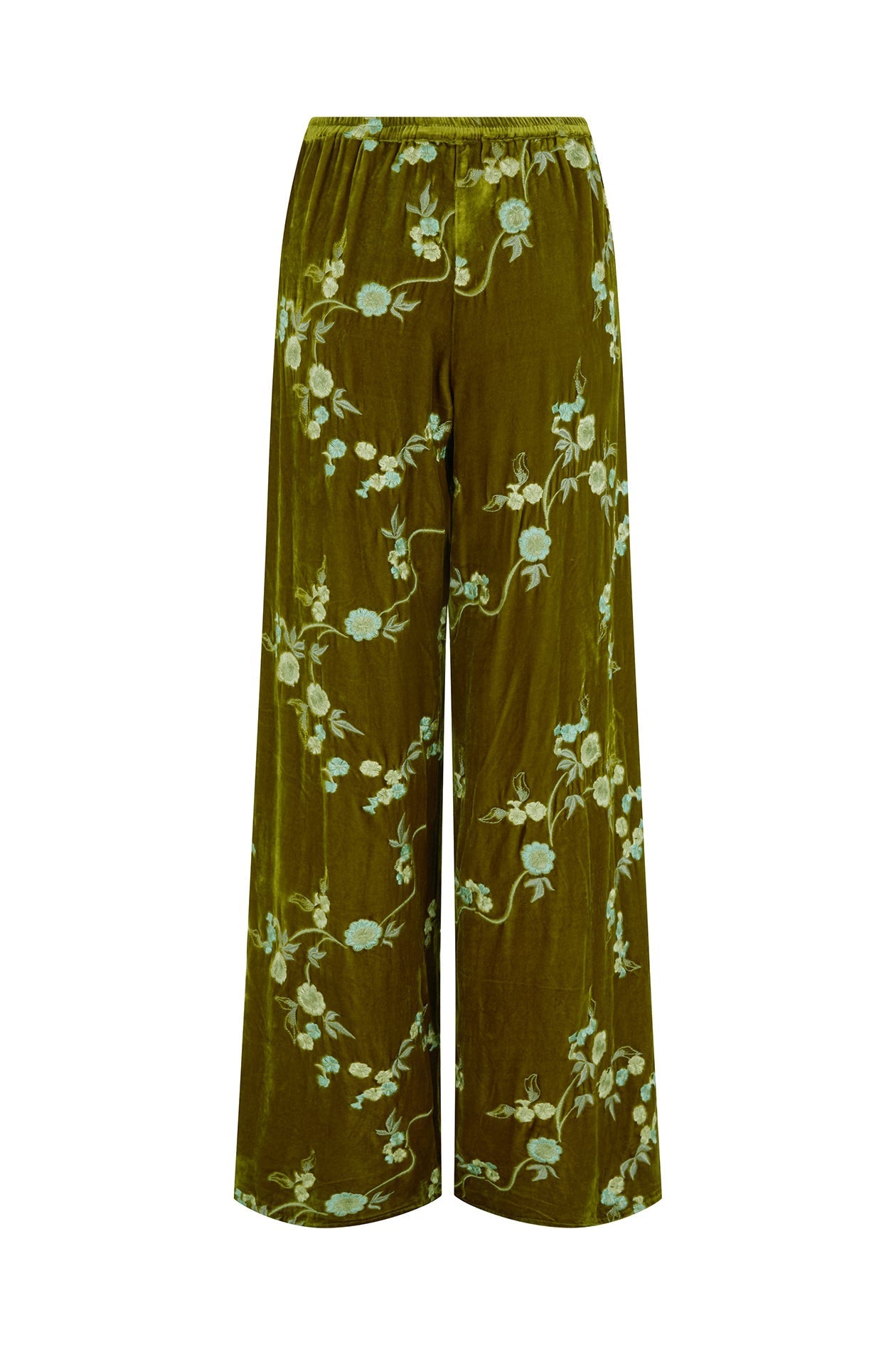 Irving Trouser in Embroidered Velvet