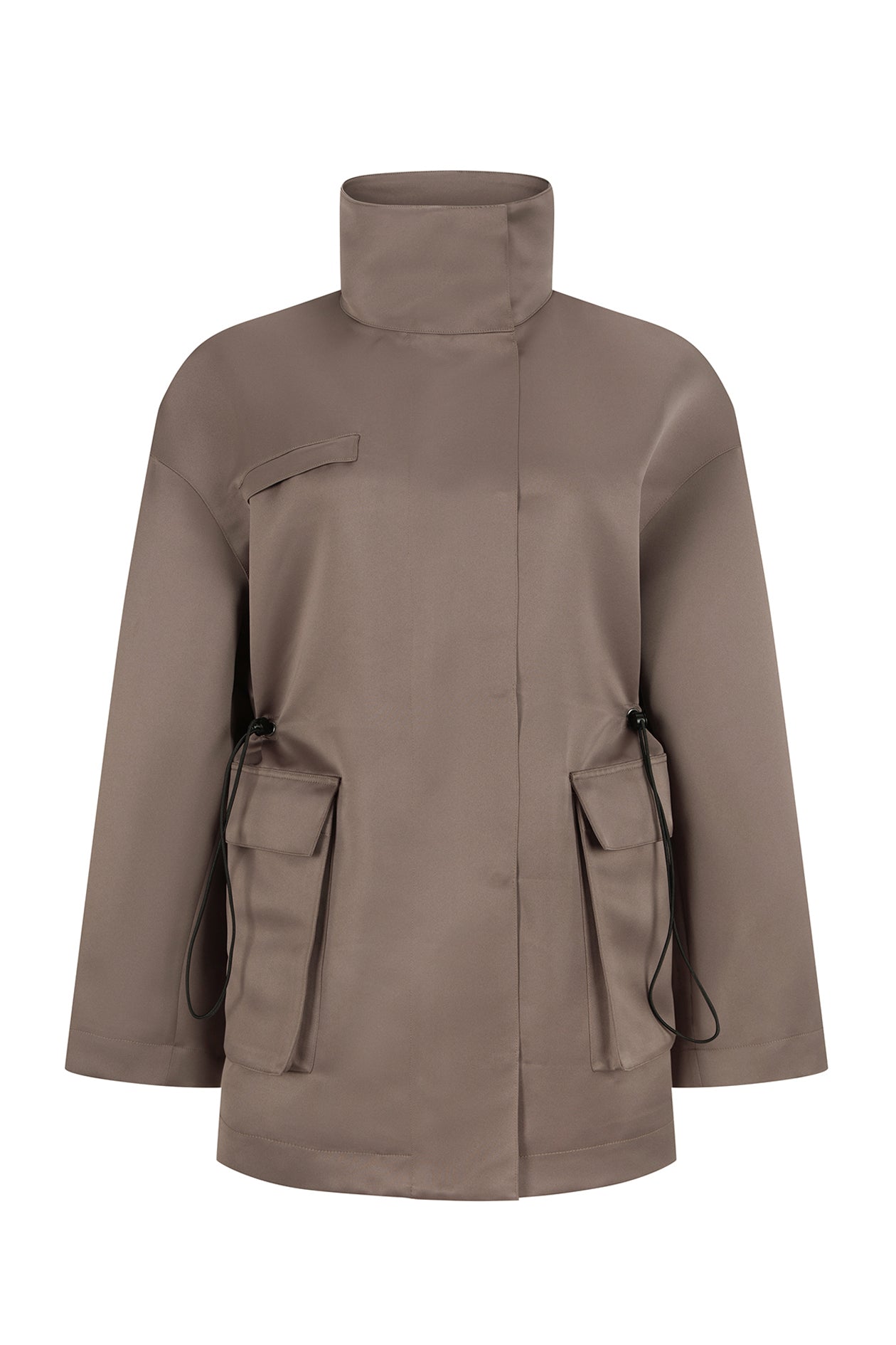 Balmoral Parka in Satin Faille