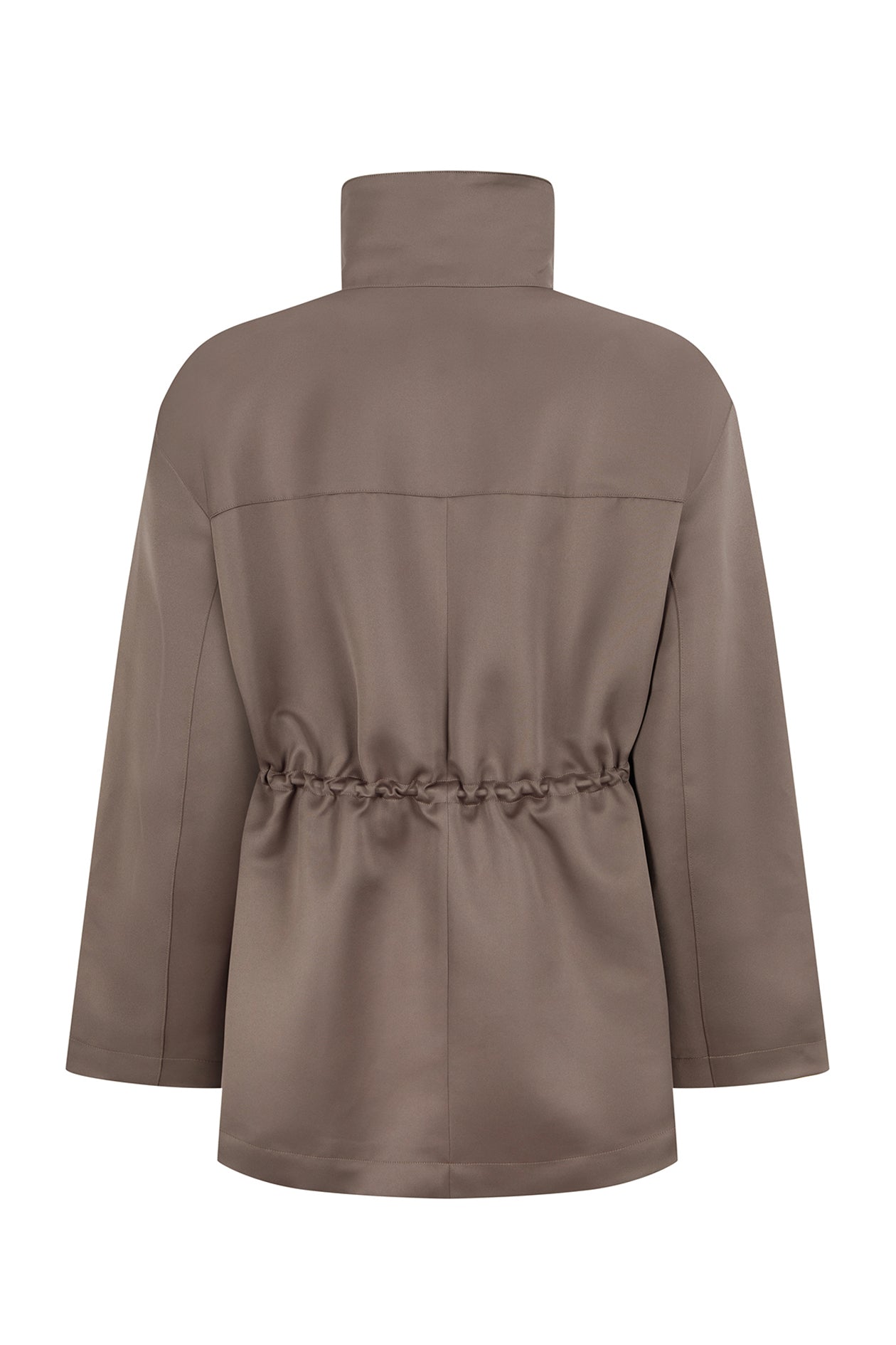 Balmoral Parka in Satin Faille
