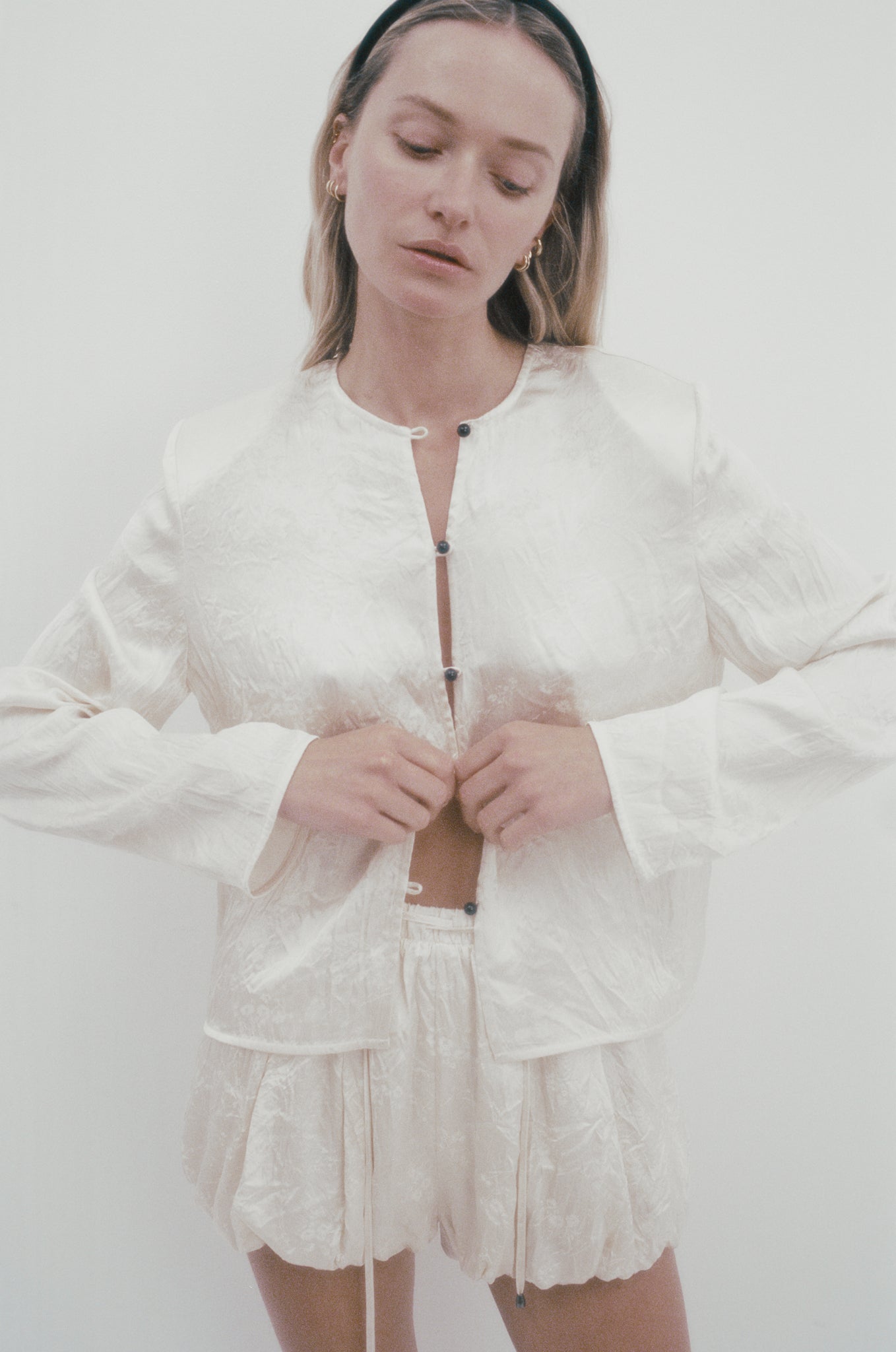 Bloomers in Jacquard Satin