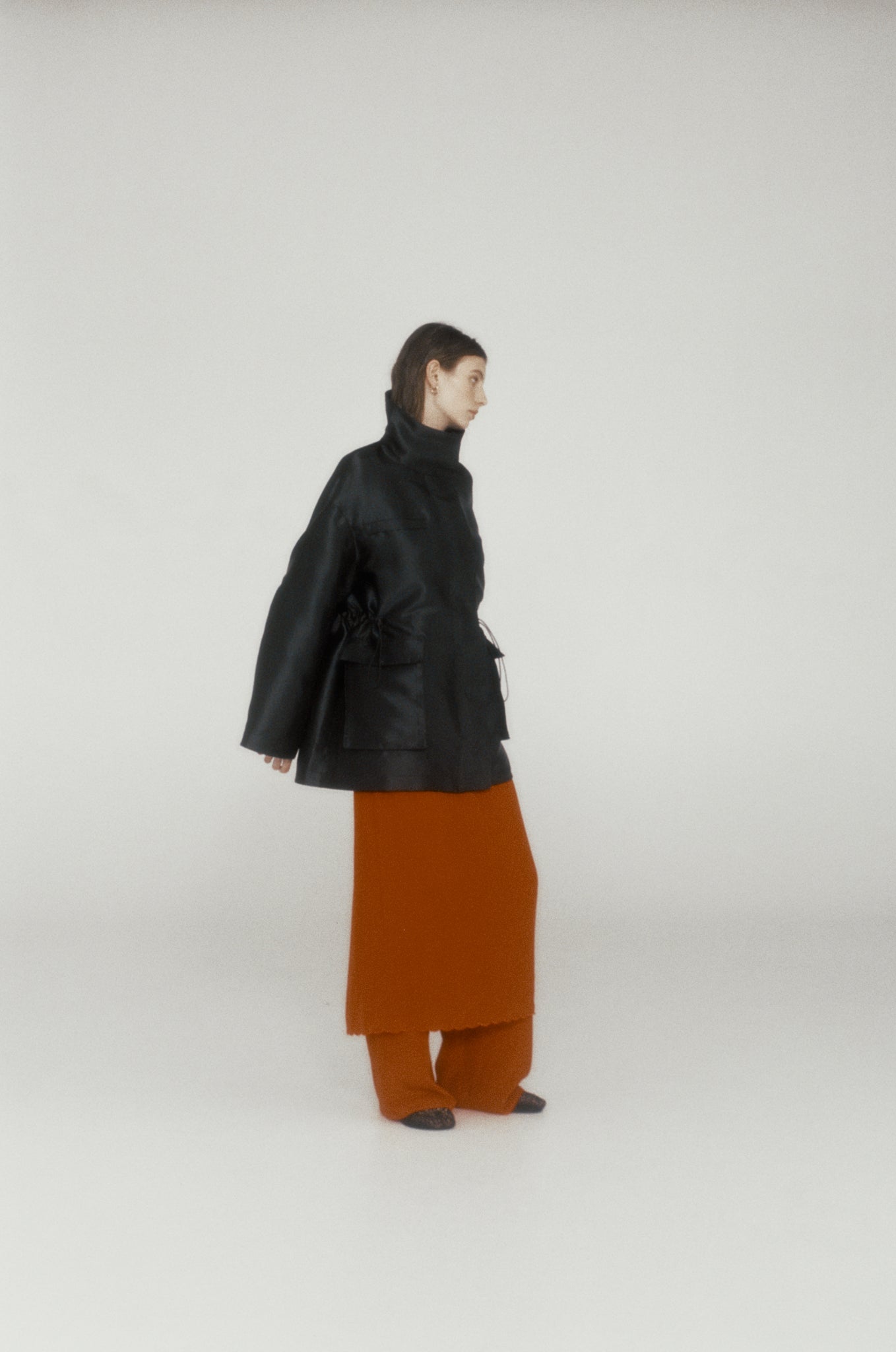 Camilla Skirt in Silk Crepe de Chine