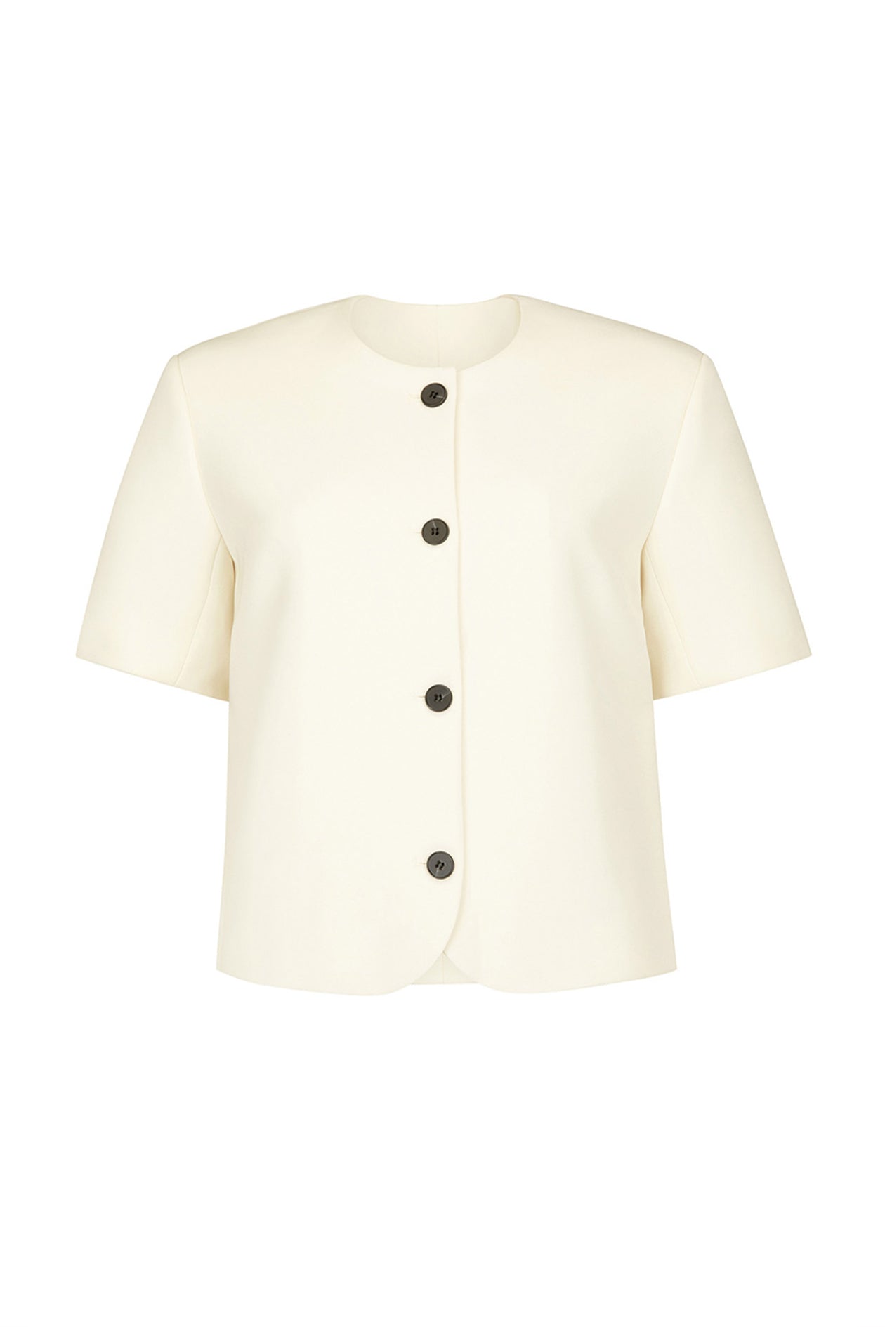 Short Sleeve Tilmens Jacket in Bonded Suiting