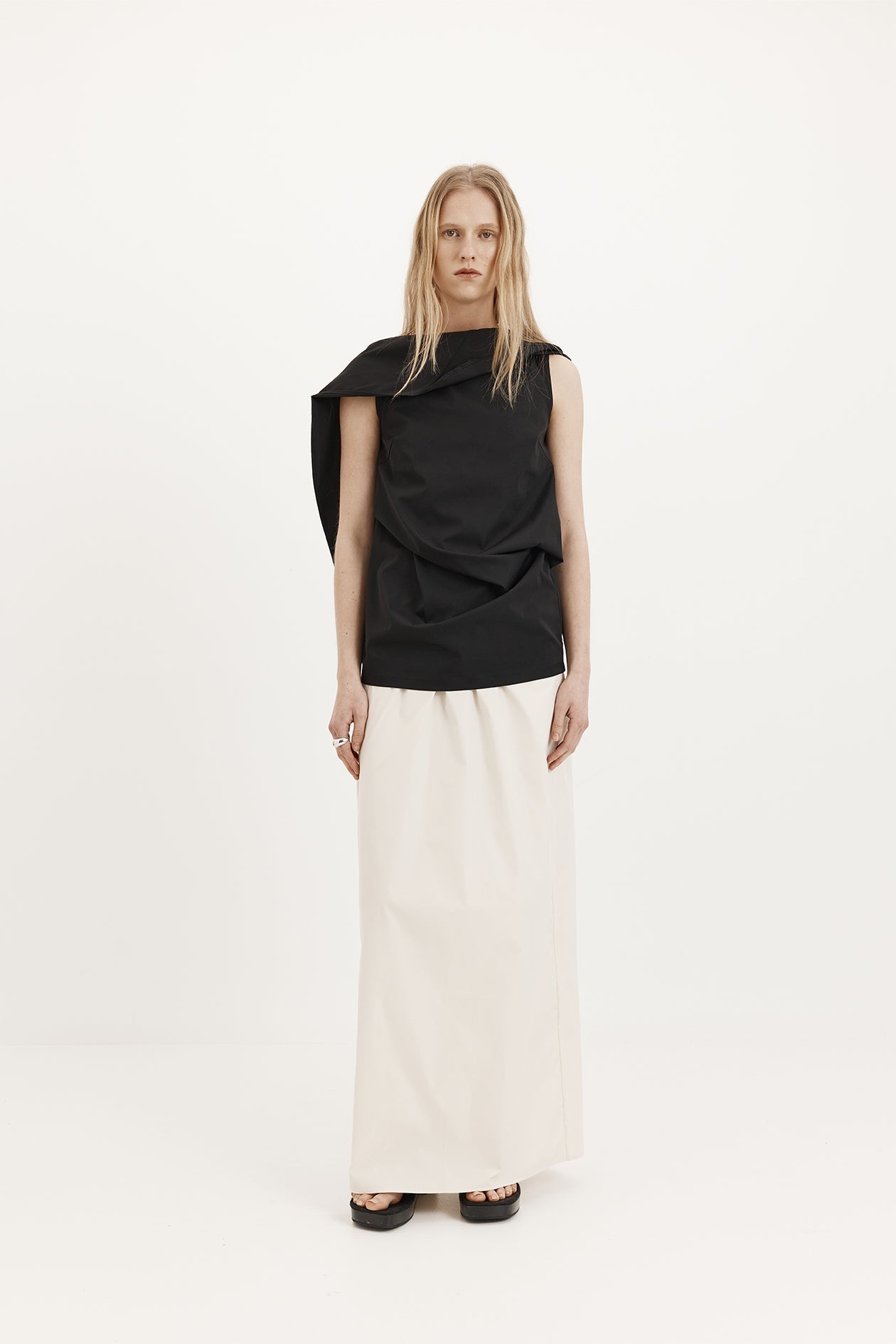 Laro Top in Tech Taffeta