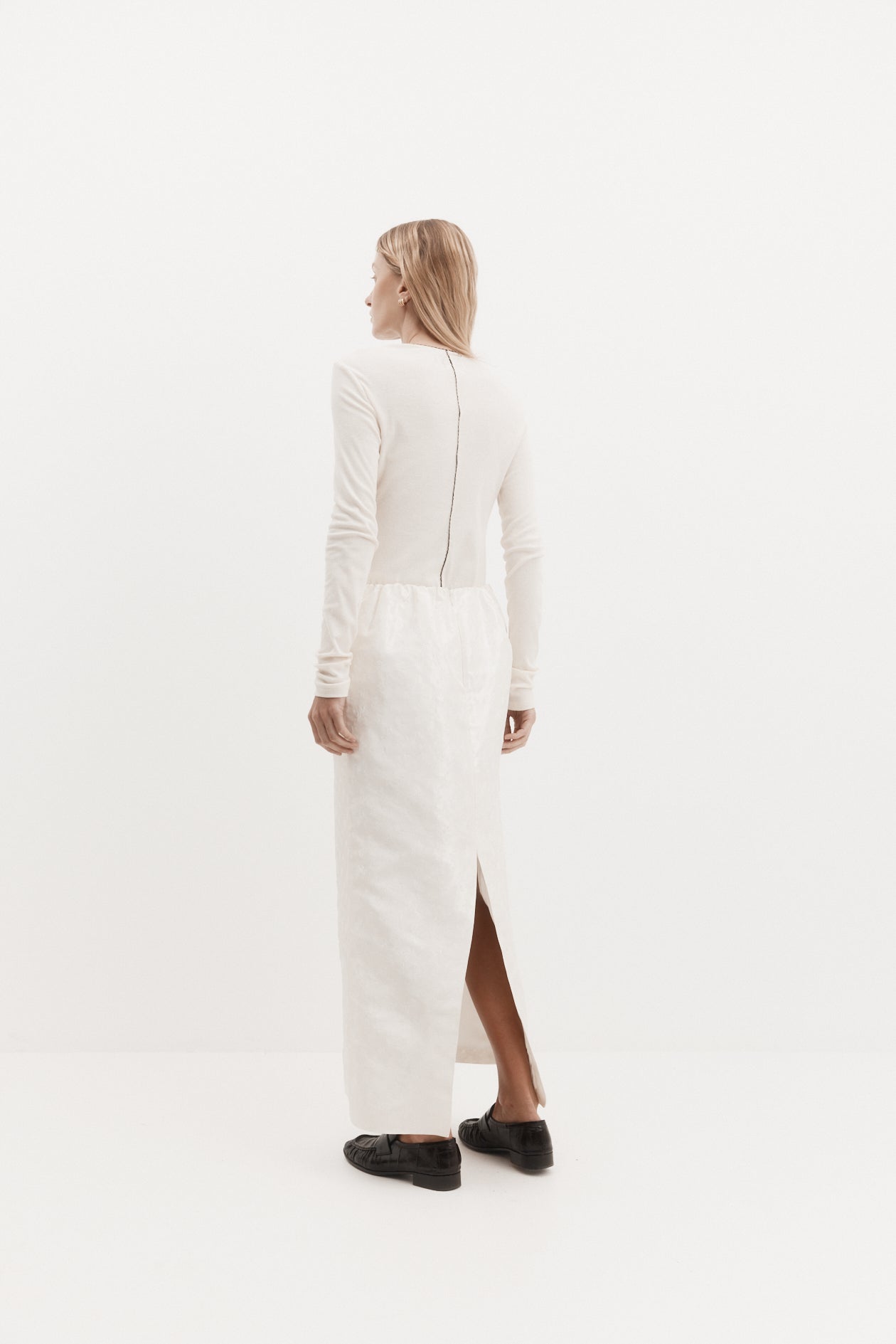 Mies Skirt in Embroidered Taffeta