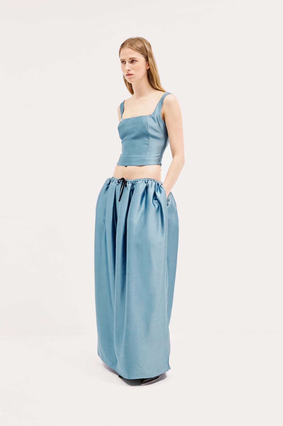 Ophelia Skirt in Silk Wool Taffeta