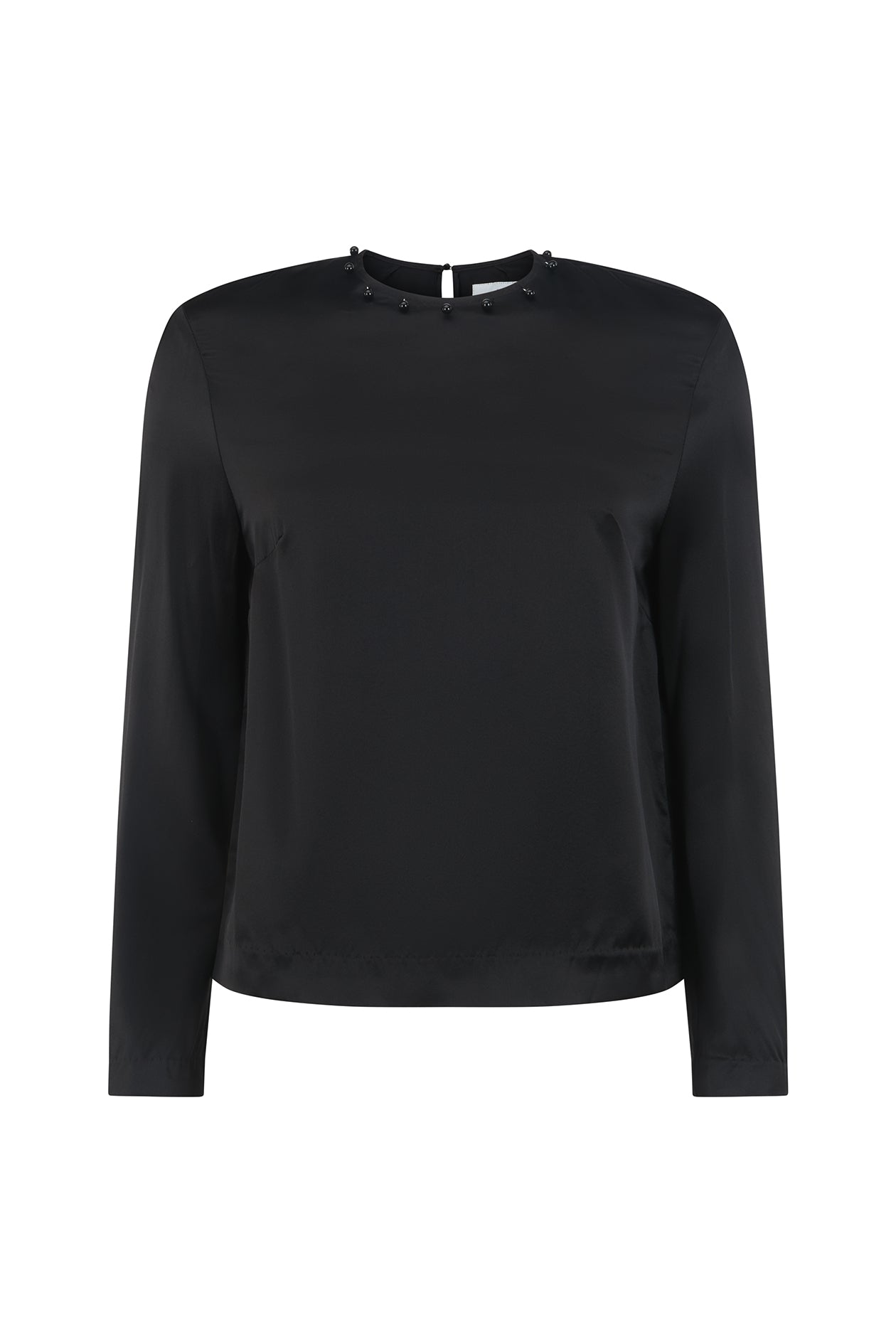 Saul Top in Silk Satin