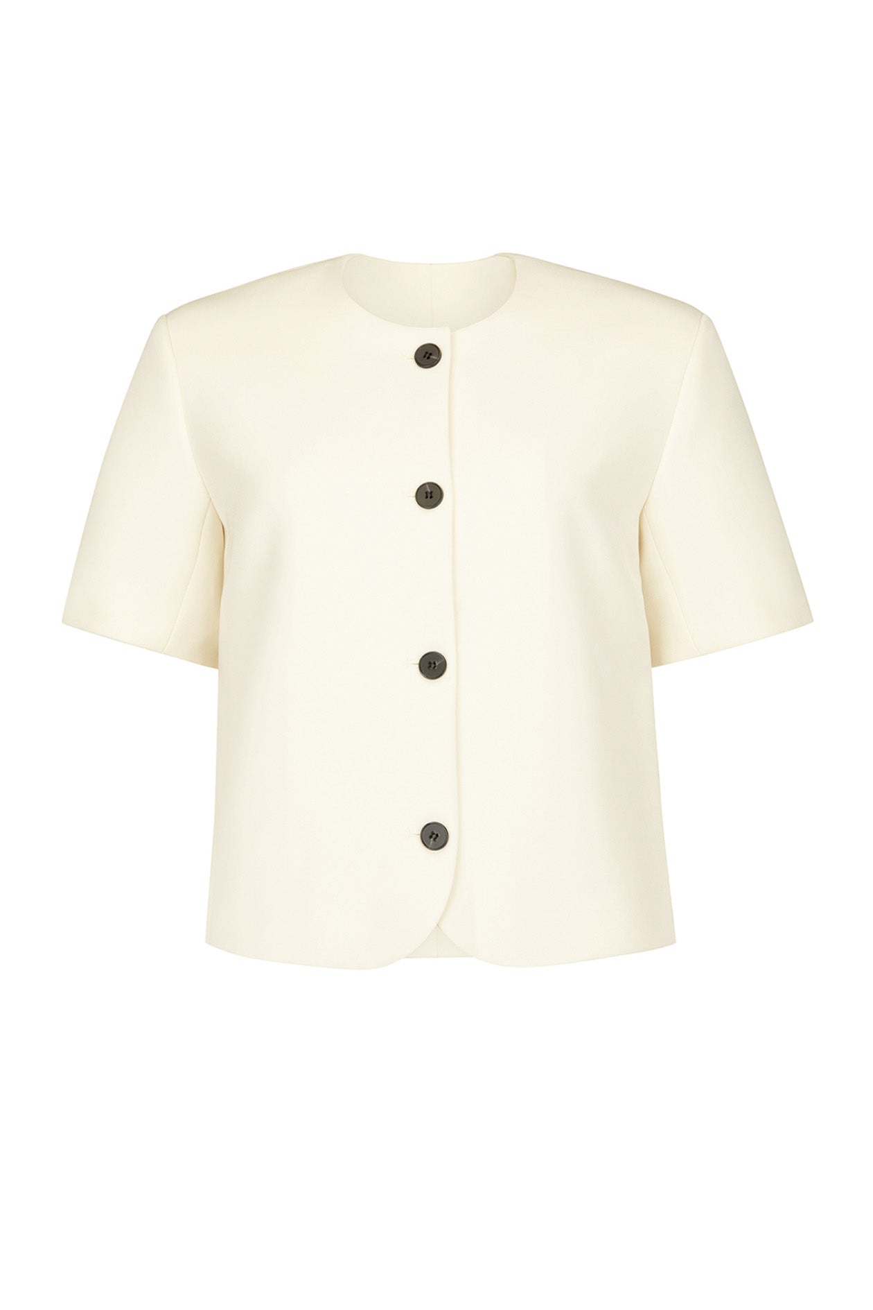 Short Sleeve Tilmens Jacket in Bonded Suiting