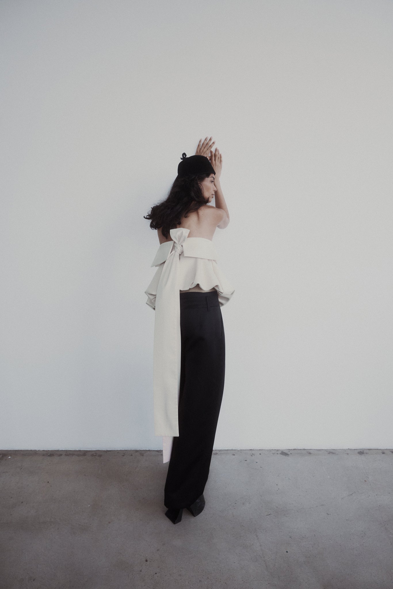 Eliza Top in Bonded Satin