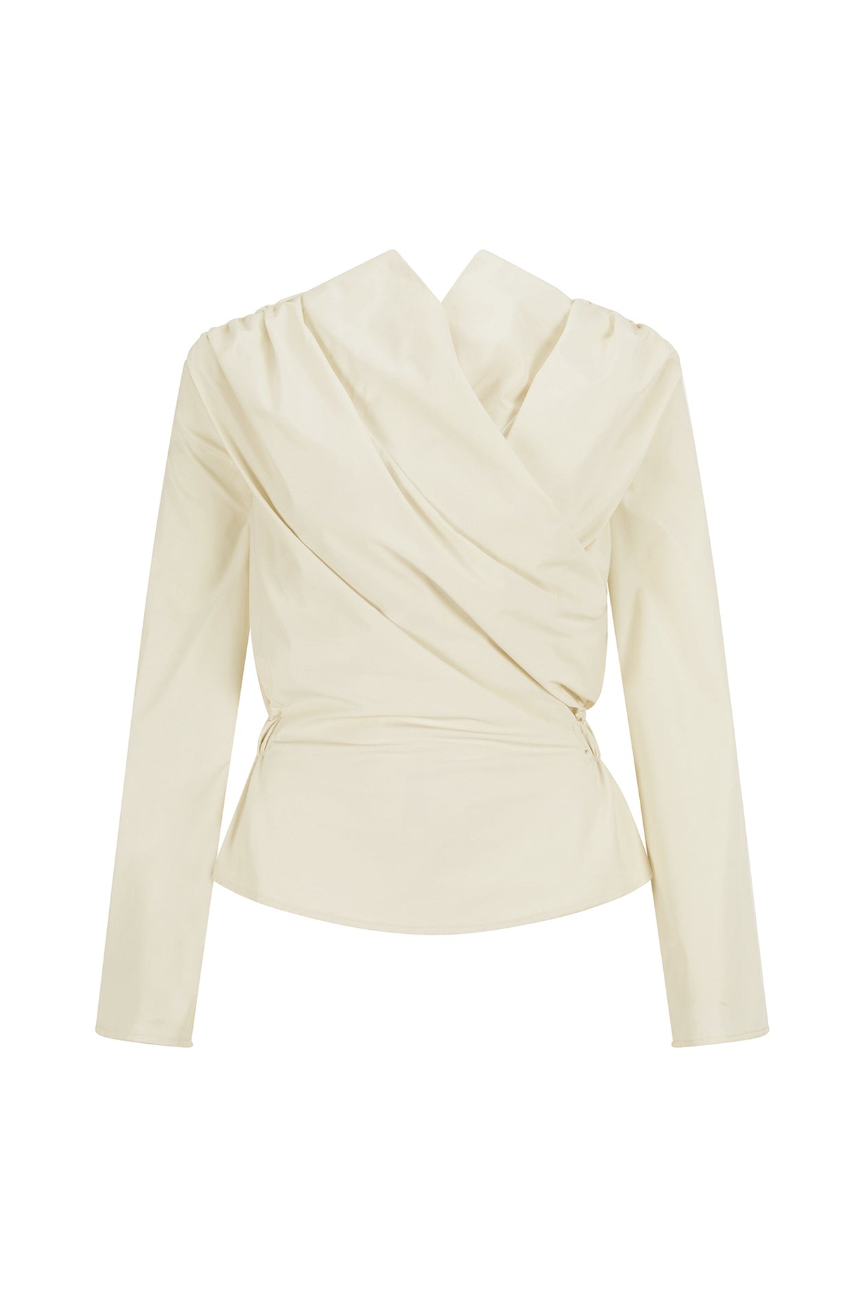 Long Sleeve Chaimberlain Top in Tech Taffeta