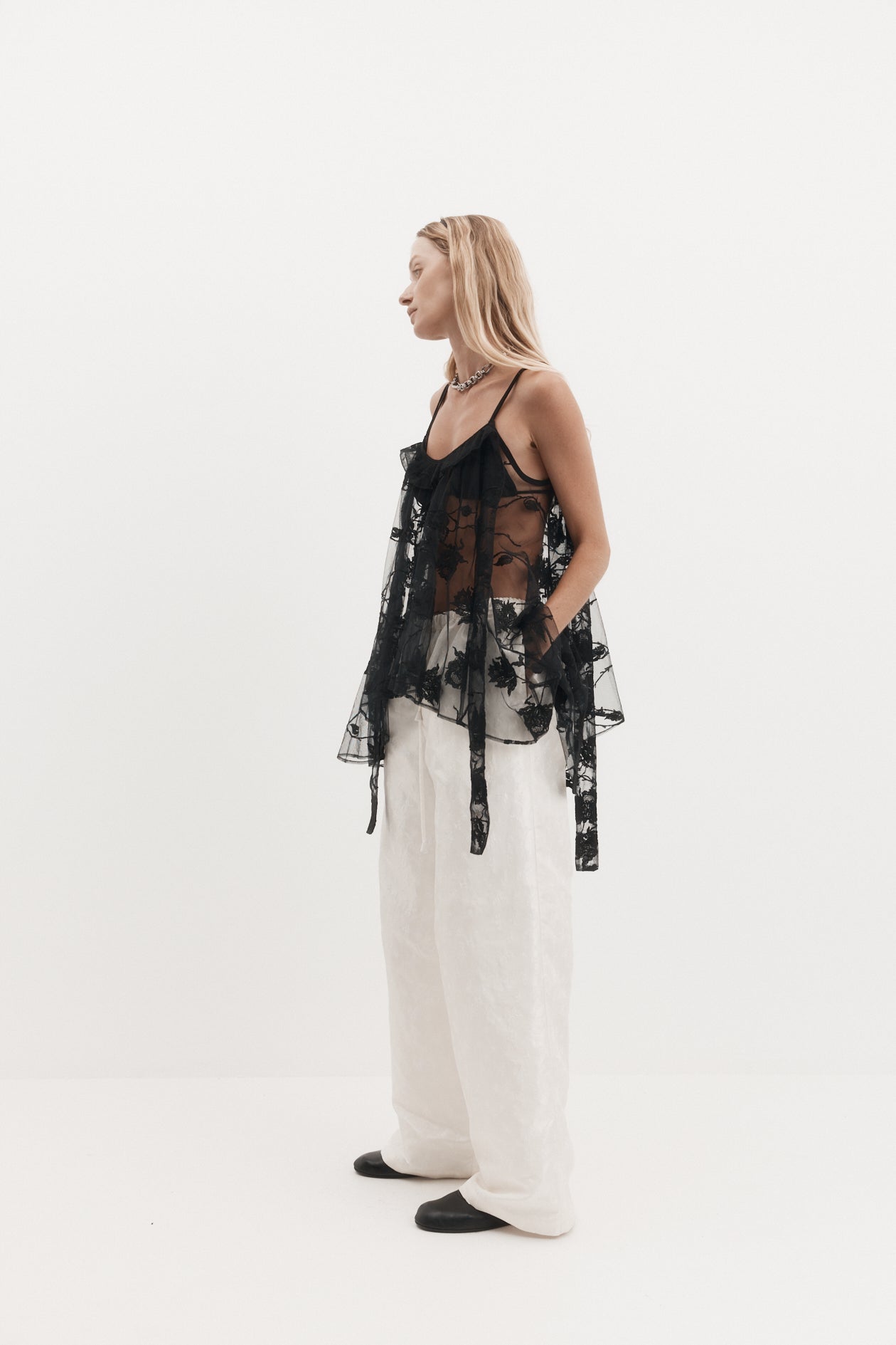 Park Top in Embroidered Tulle