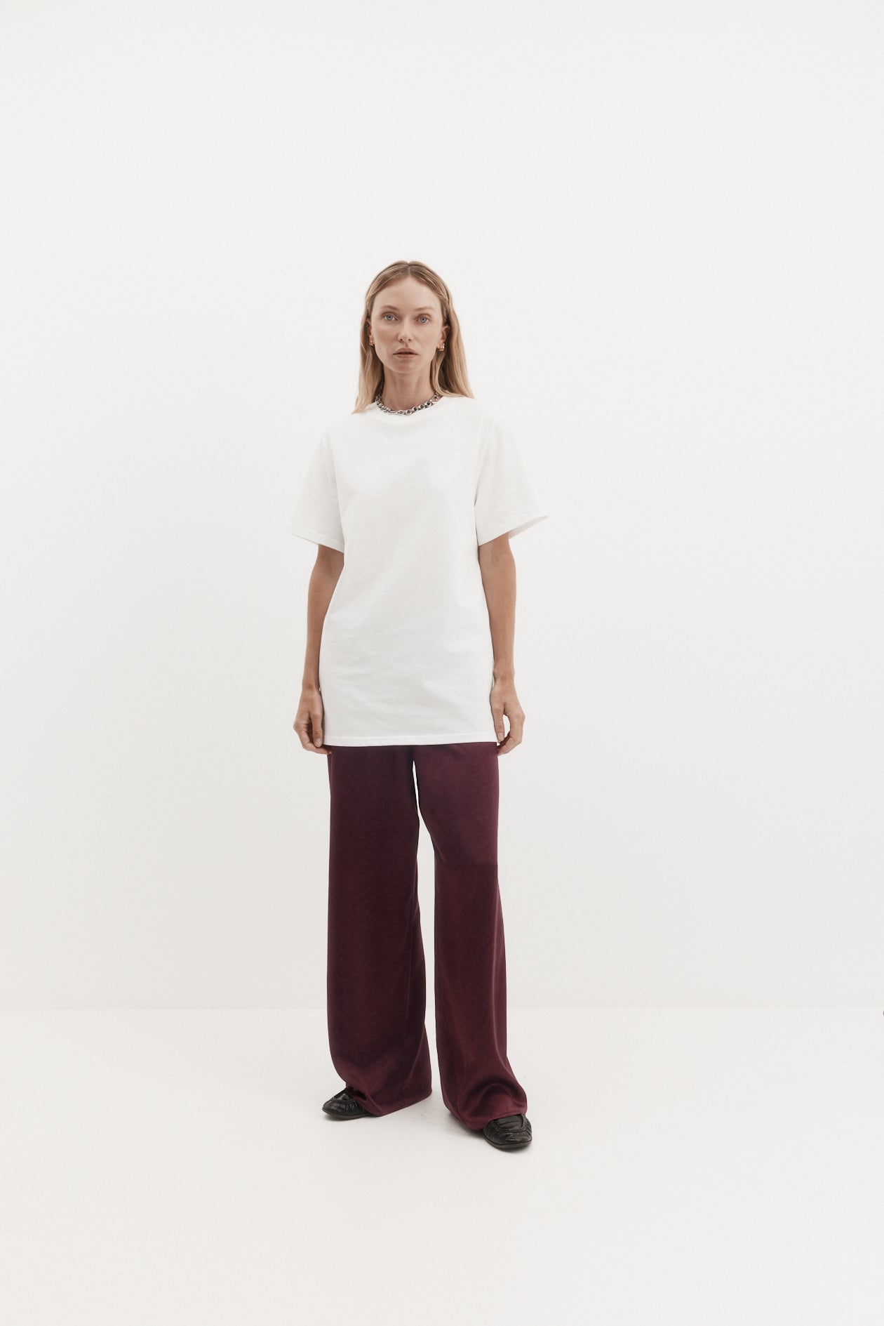 Irving Trouser in Silk Satin