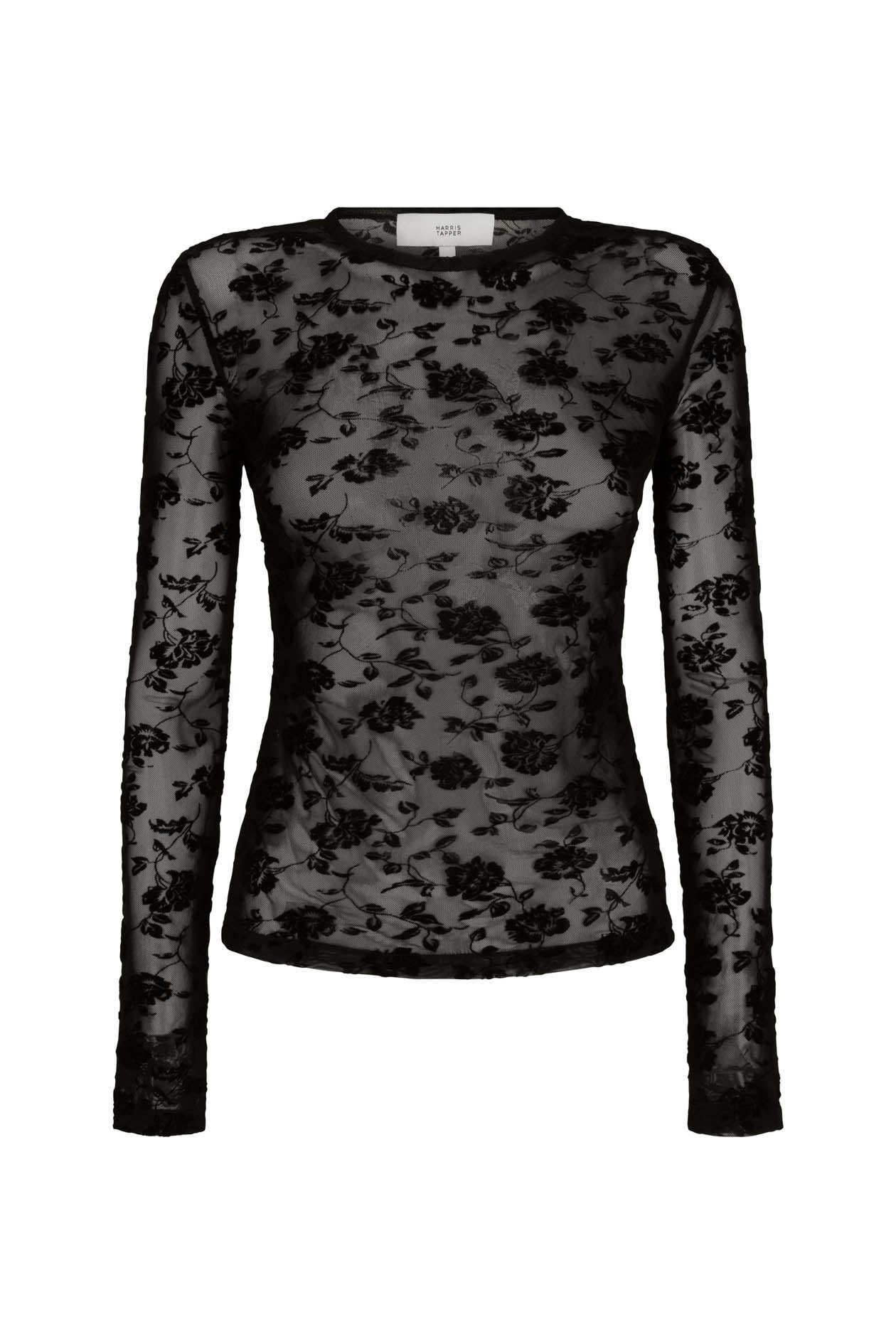 Darvos Top in Mesh Velvet